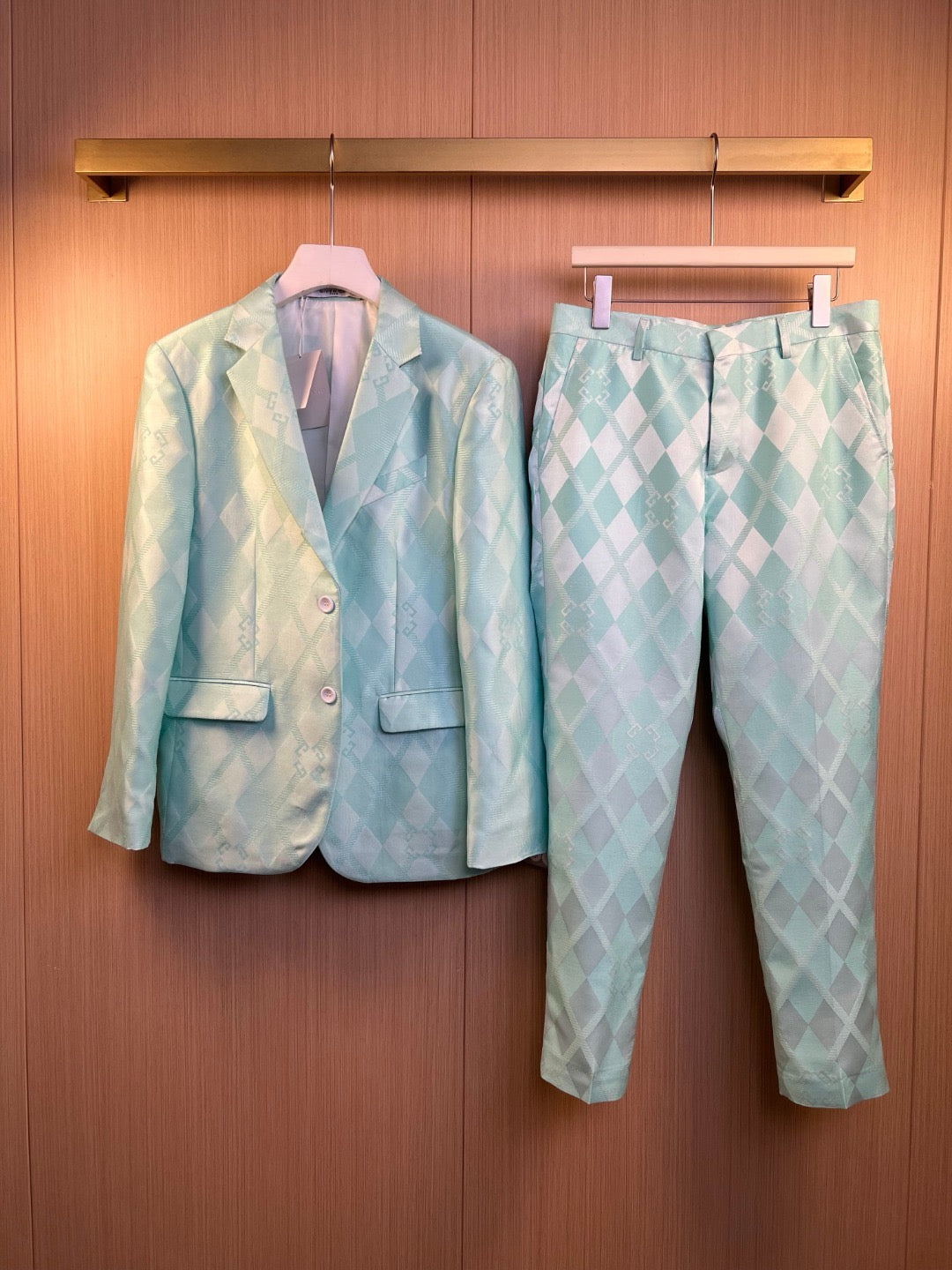 Light Green Jacket and Pant Suit - Size 54/ 33