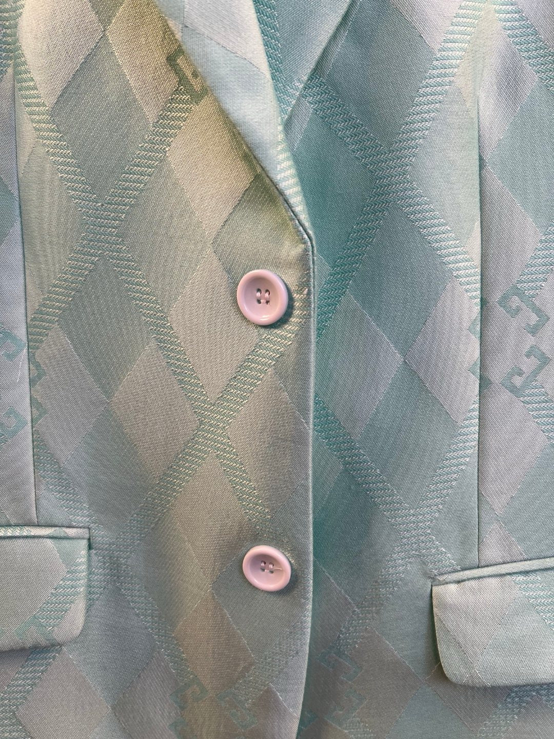 Light Green Jacket and Pant Suit - Size 54/ 33
