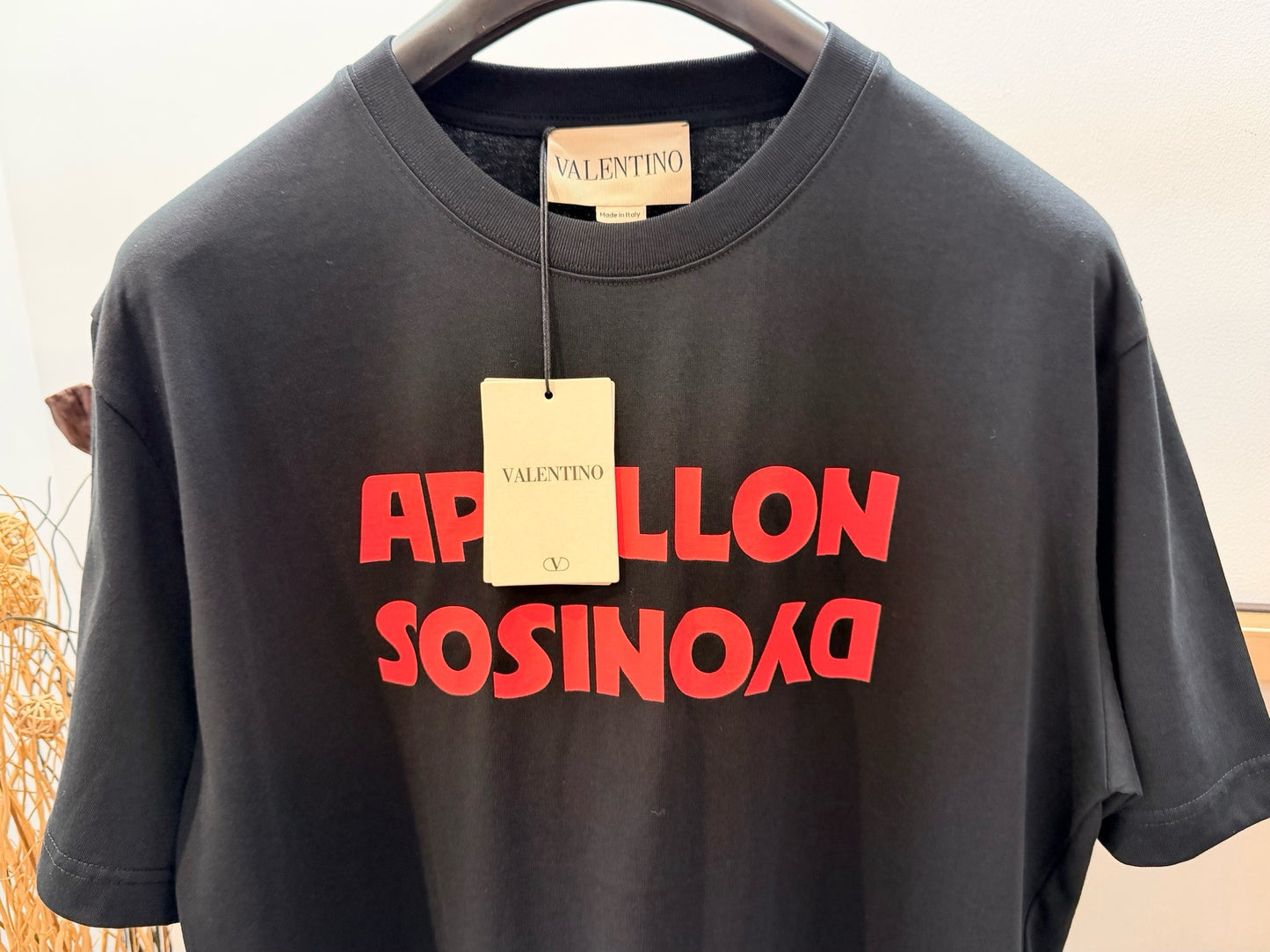 Beige and Black T-Shirt