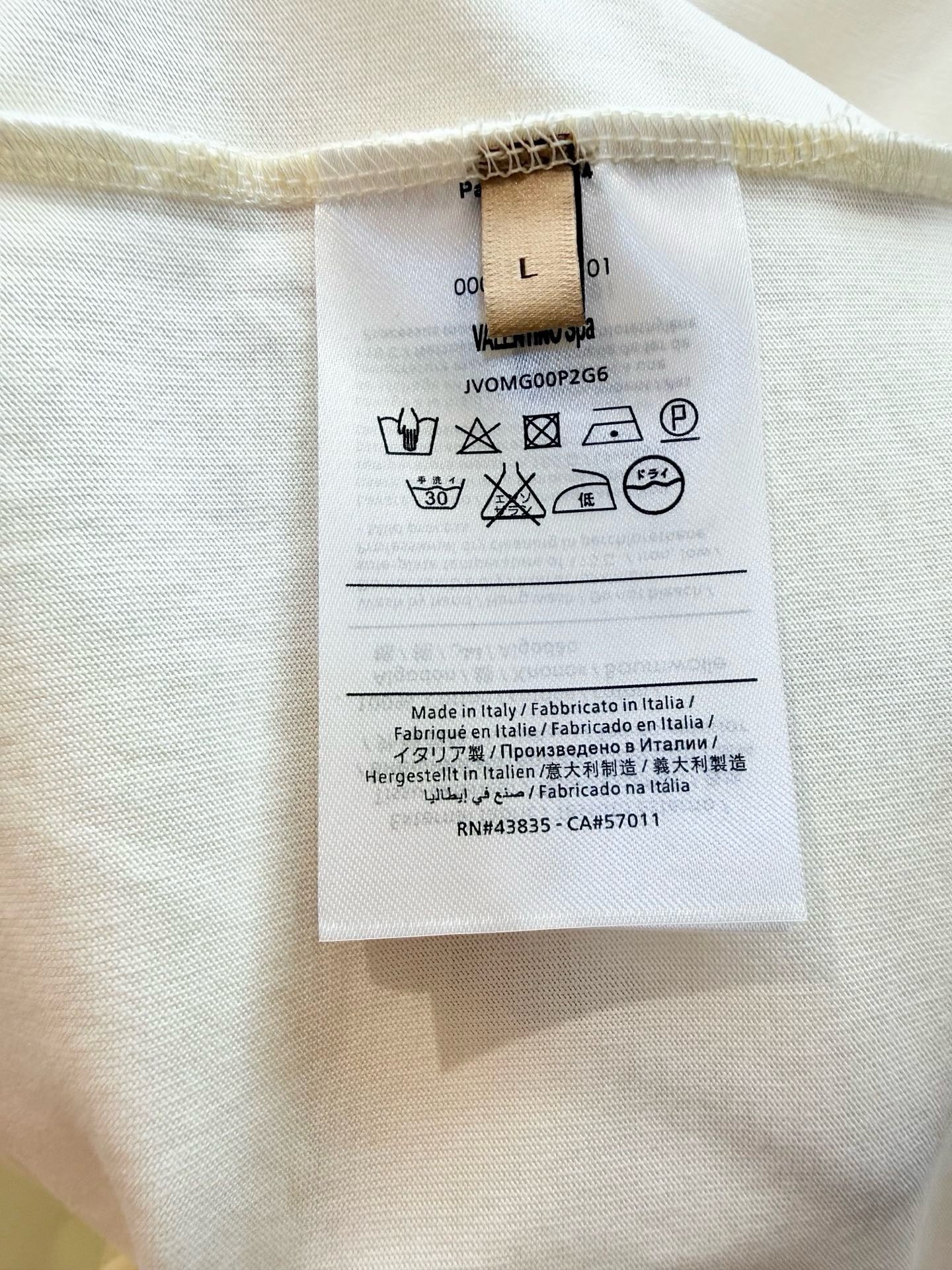 Beige and Black T-Shirt