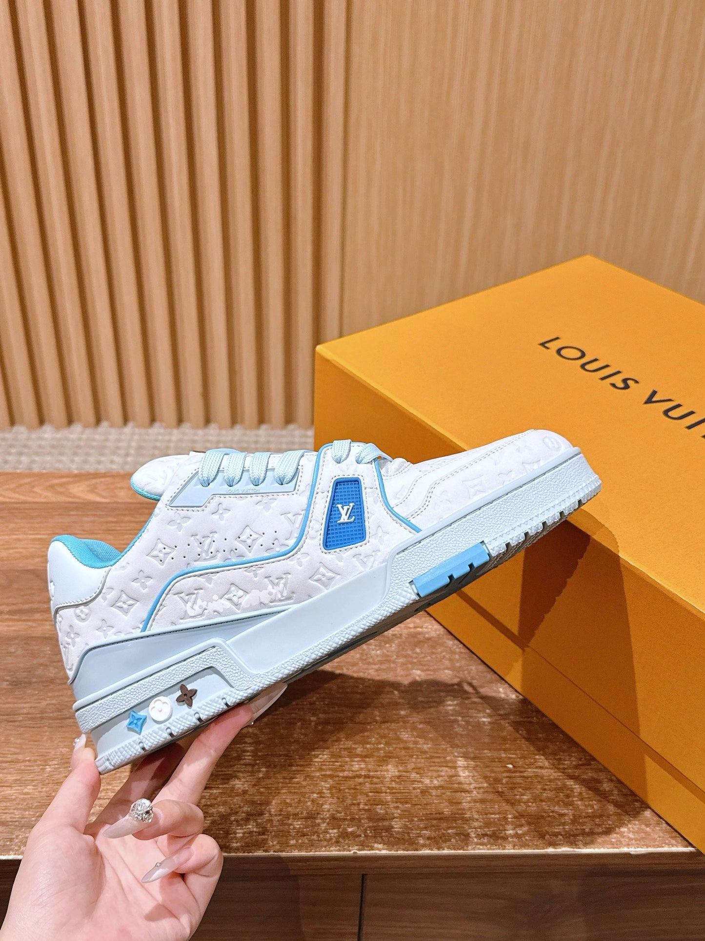 Blue and Green Shoes