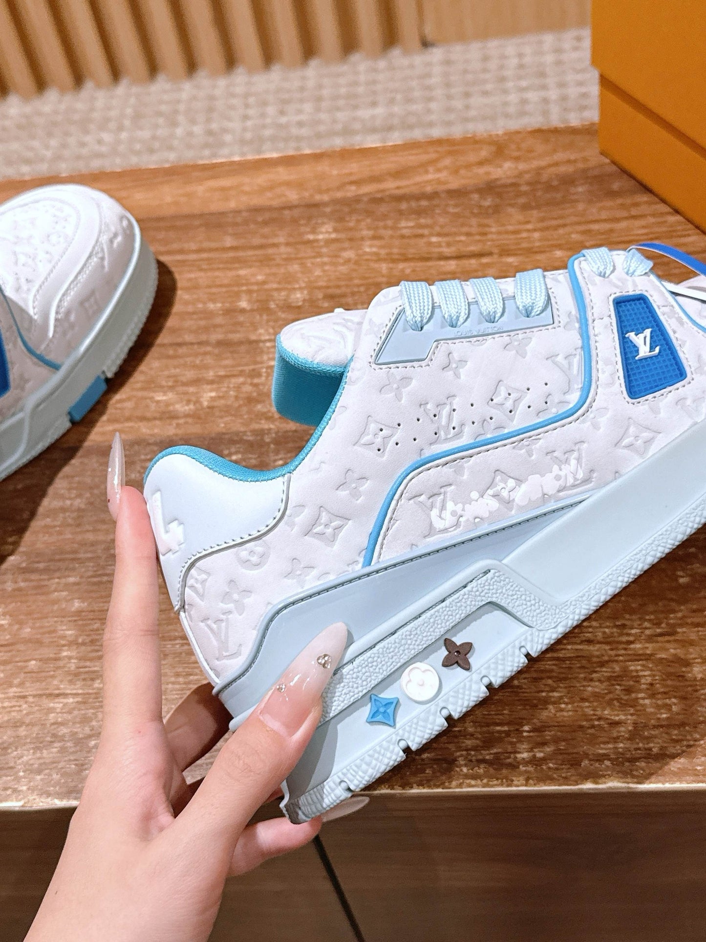 Blue and Green Shoes