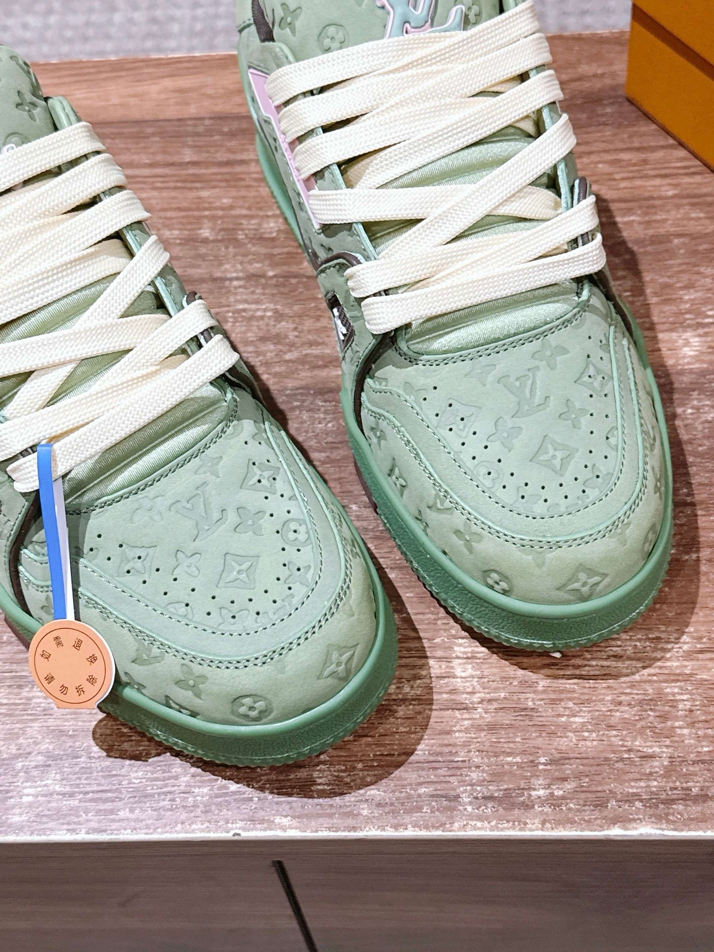 Blue and Green Shoes