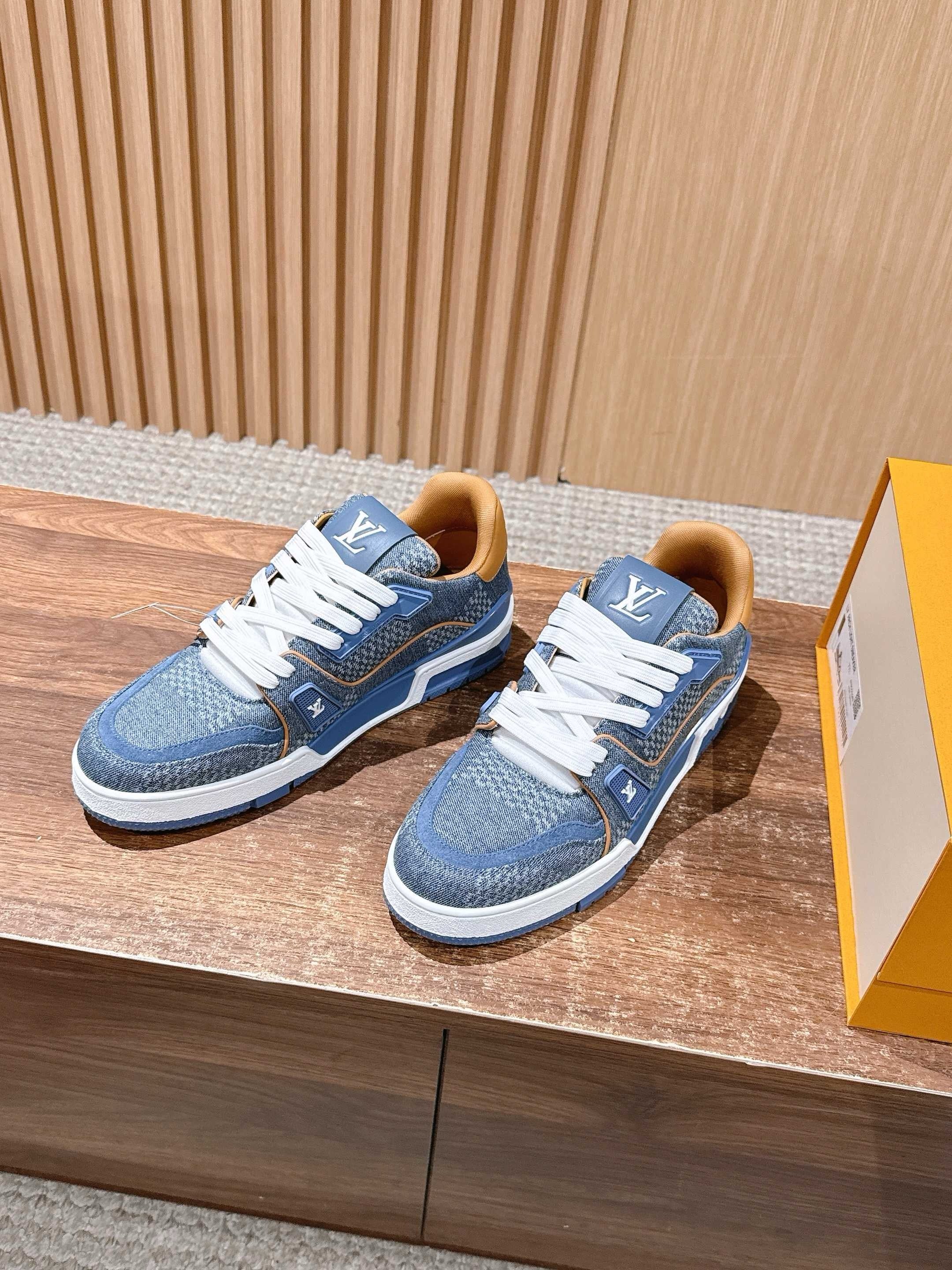 Blue and Black Shoes - FashionHype.xyz