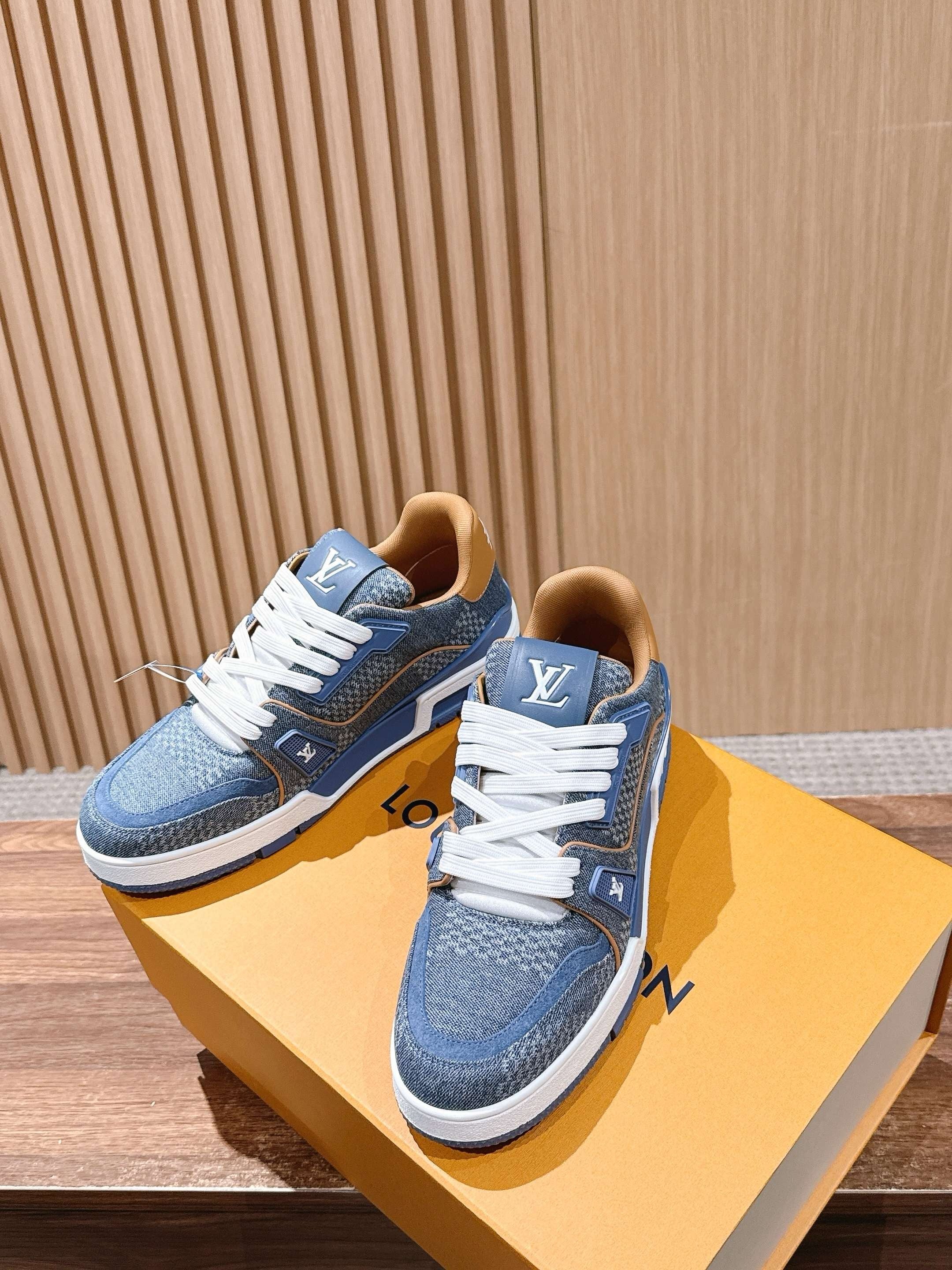 Blue and Black Shoes - FashionHype.xyz