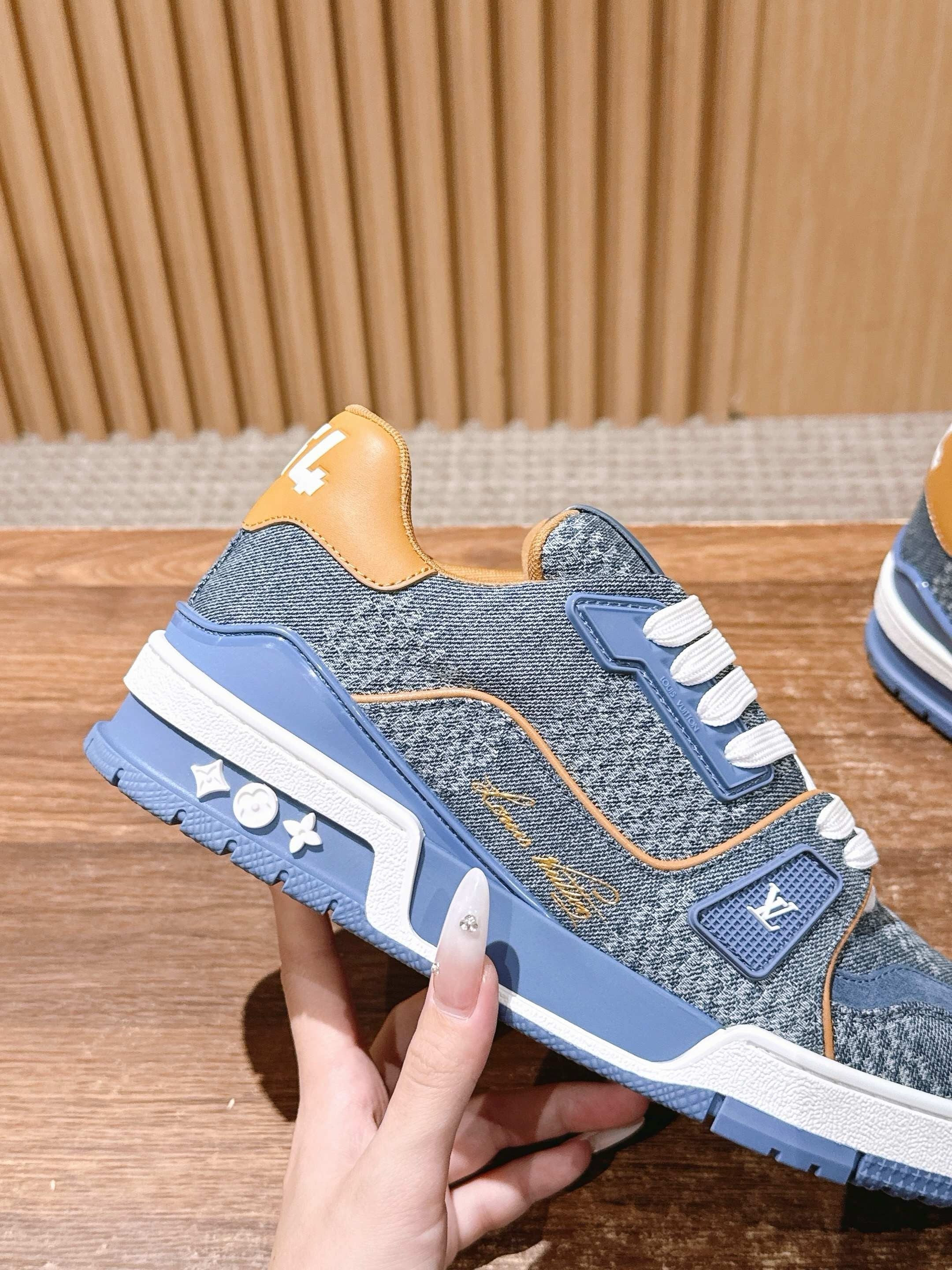 Blue and Black Shoes - FashionHype.xyz