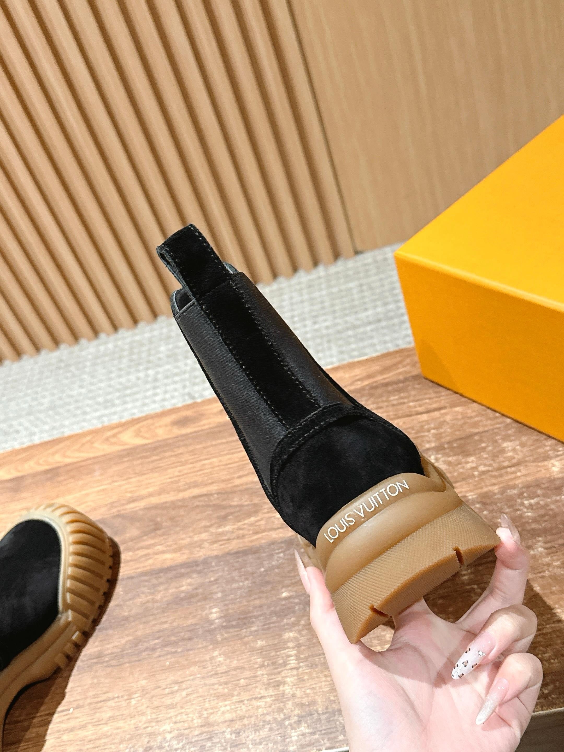 Black and Beige Shoes