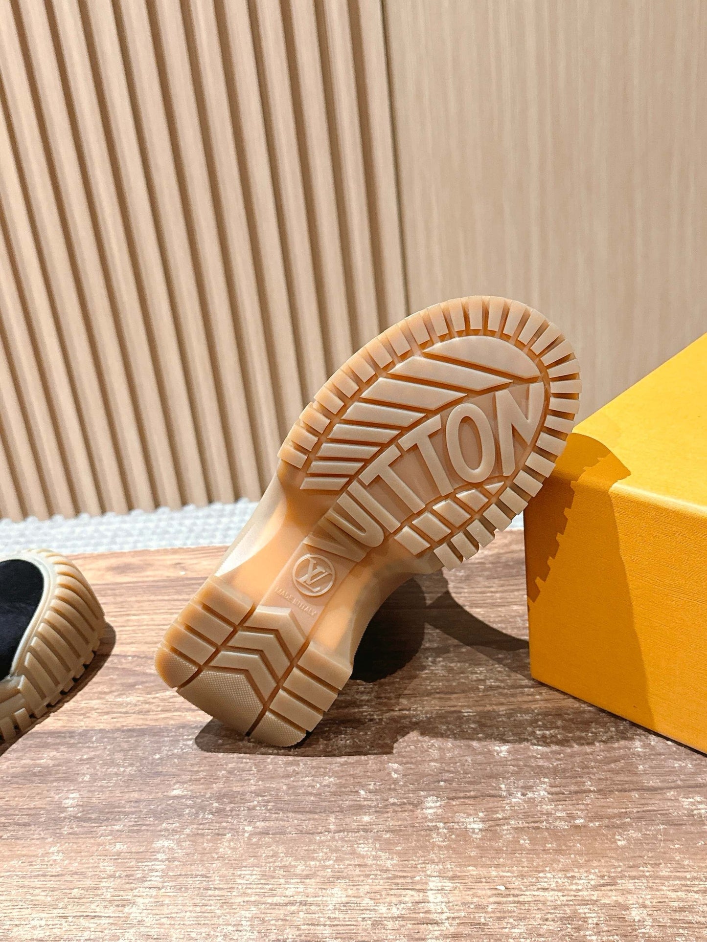 Black and Beige Shoes