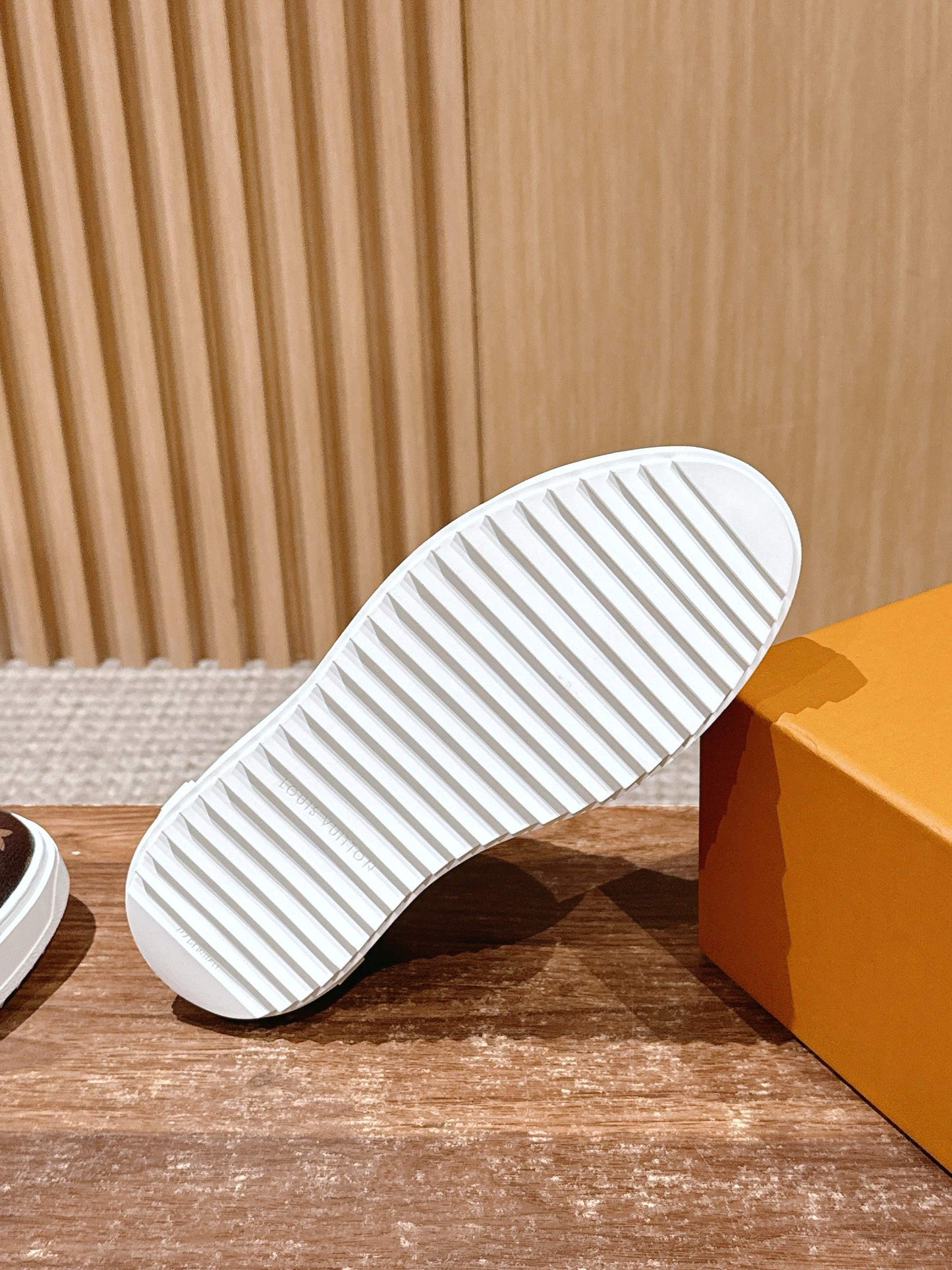 Brown and White Shoes