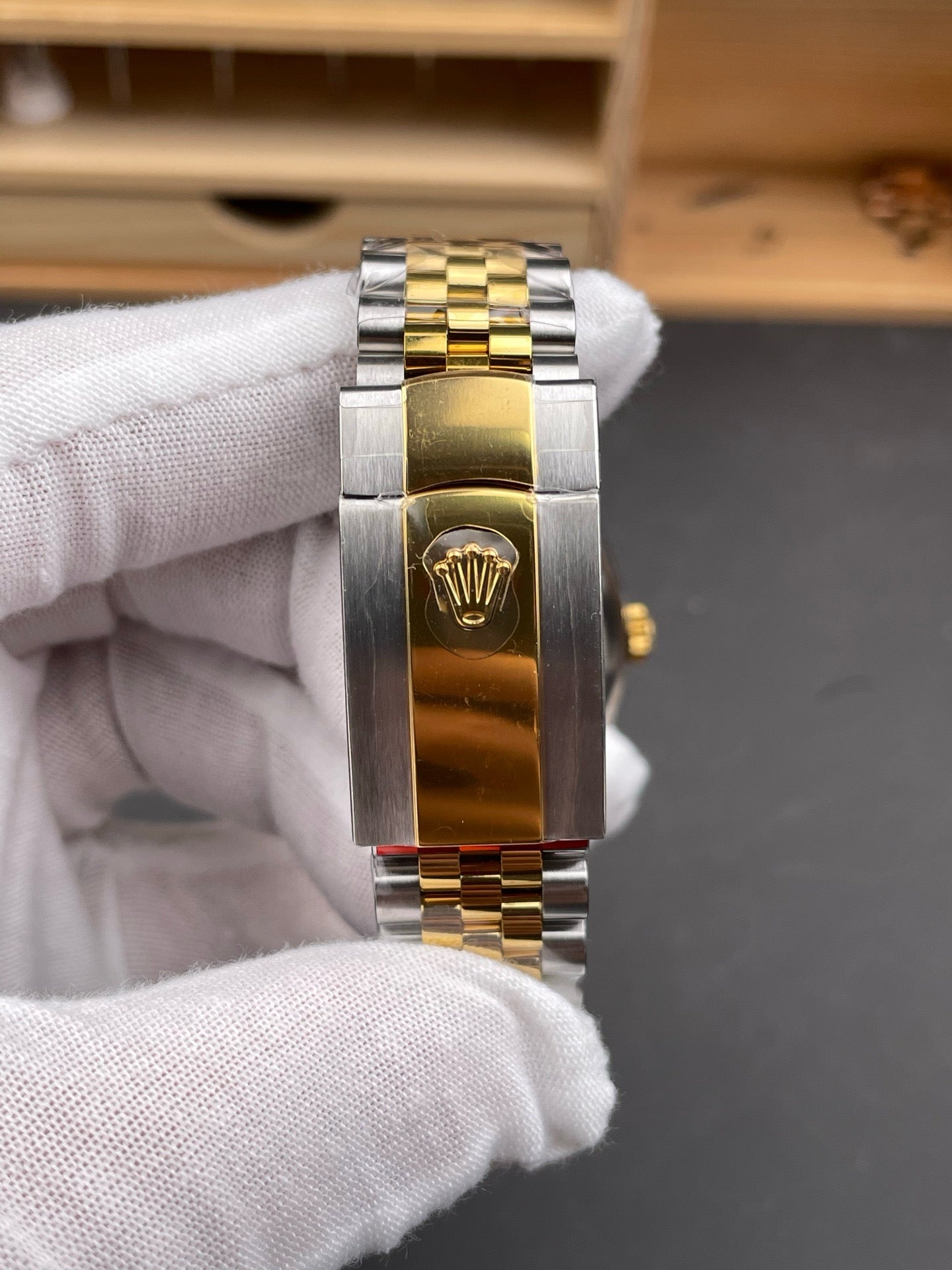 Silver Golden Watch