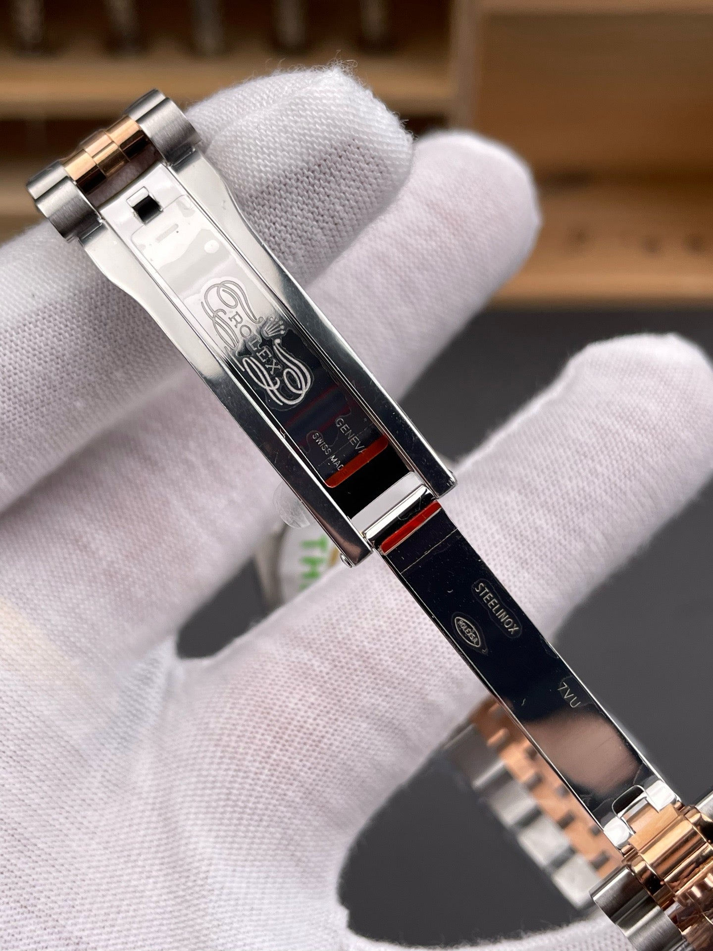 Rose Gold Silver Watch