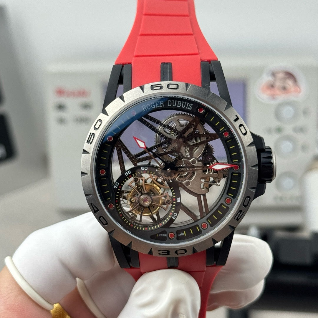 Red and White Watch - FashionHype.xyz