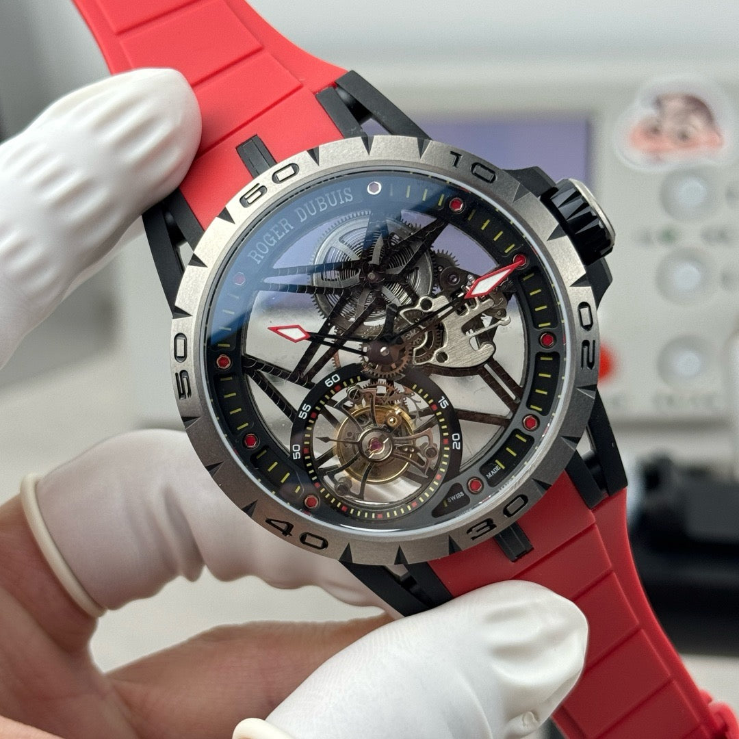 Red and White Watch - FashionHype.xyz