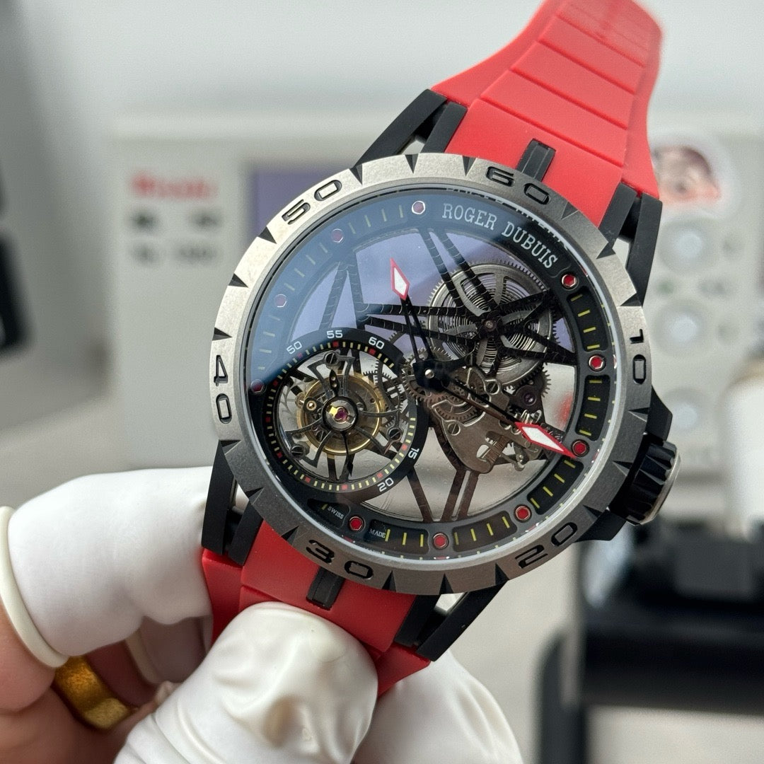 Red and White Watch - FashionHype.xyz