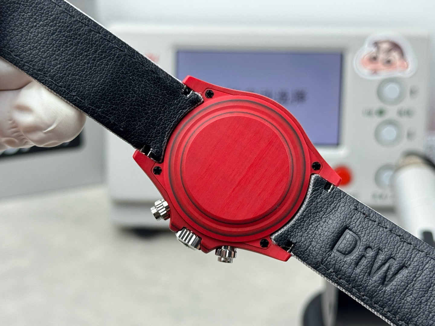 Grey Red Watch