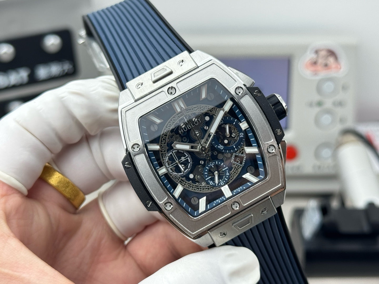 Blue Silver Watch - FashionHype.xyz