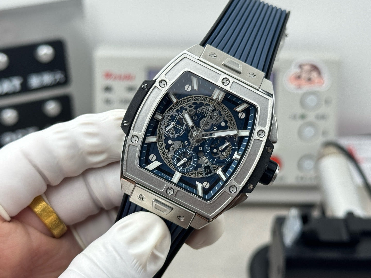 Blue Silver Watch - FashionHype.xyz