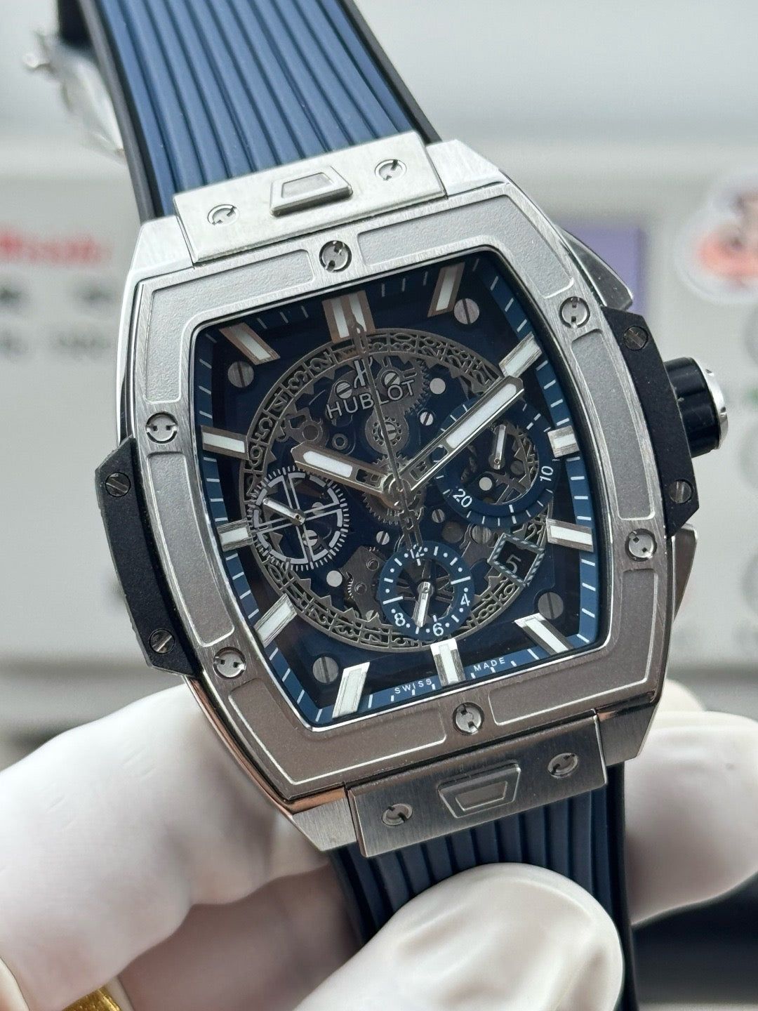 Blue Silver Watch - FashionHype.xyz