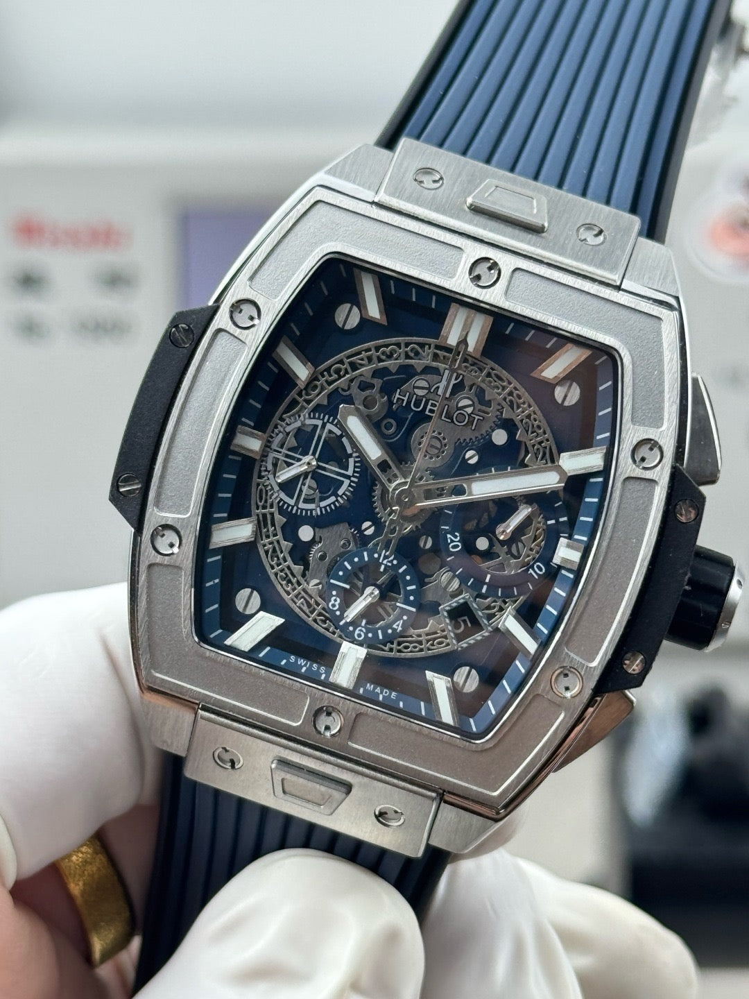 Blue Silver Watch - FashionHype.xyz