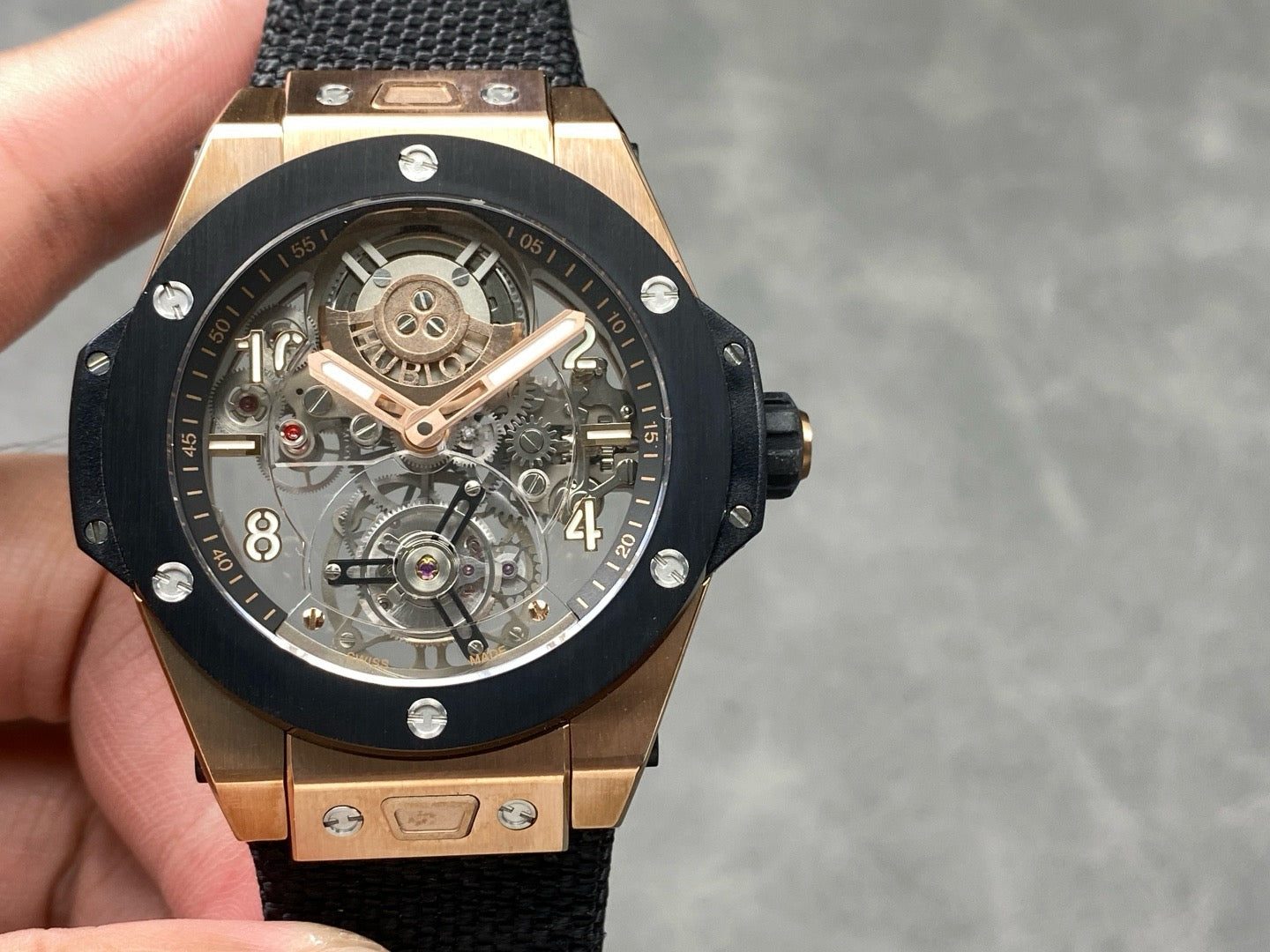 Black rose Gold Watch