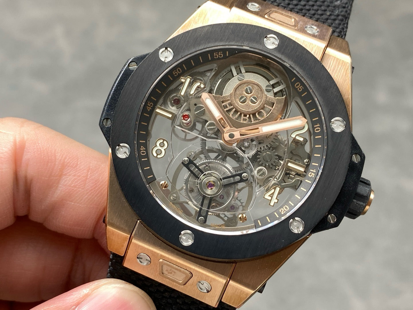 Black rose Gold Watch