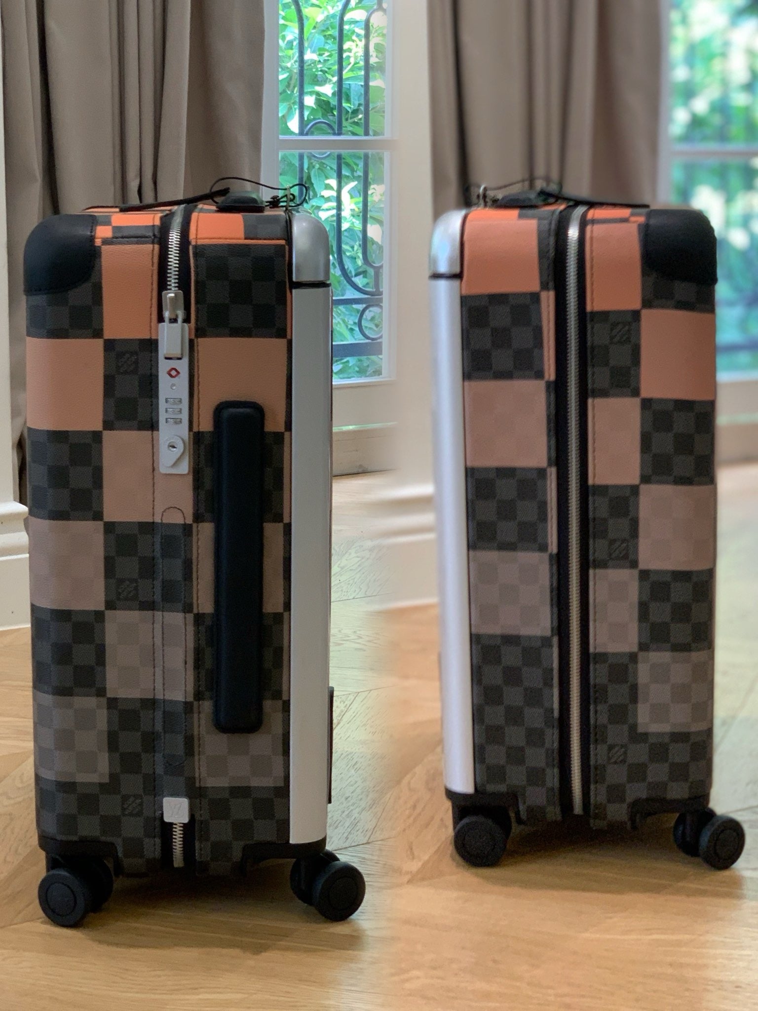 Orange and Blue Suitcase