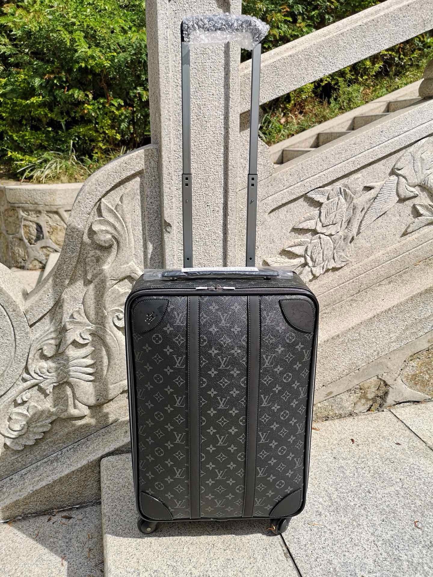 Brown and Grey Suitcase - FashionHype.xyz