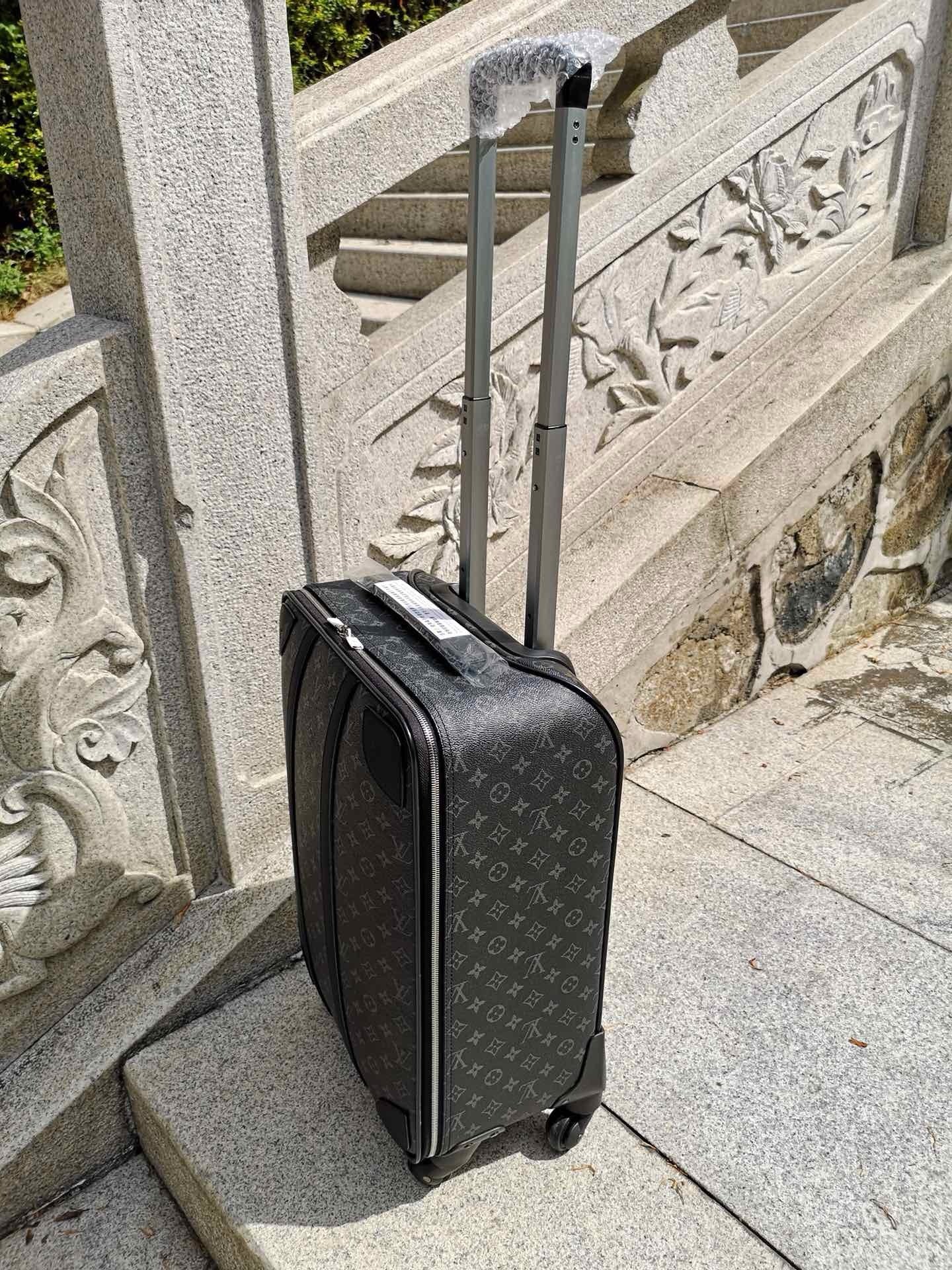 Brown and Grey Suitcase - FashionHype.xyz