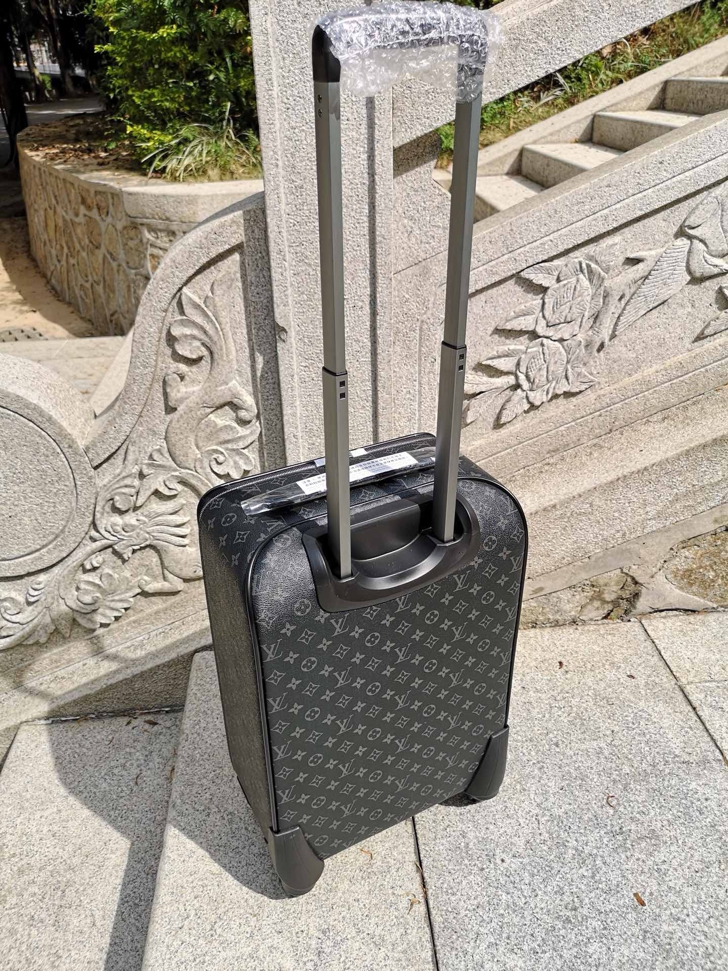 Brown and Grey Suitcase - FashionHype.xyz
