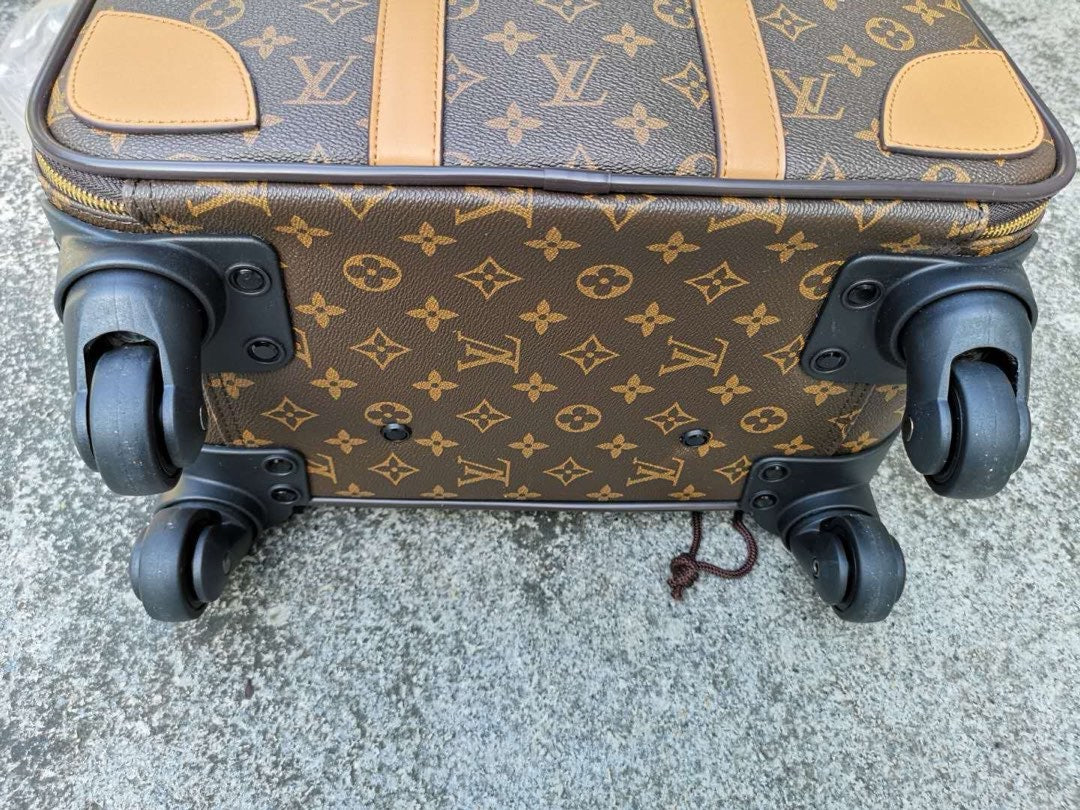 Brown and Grey Suitcase - FashionHype.xyz