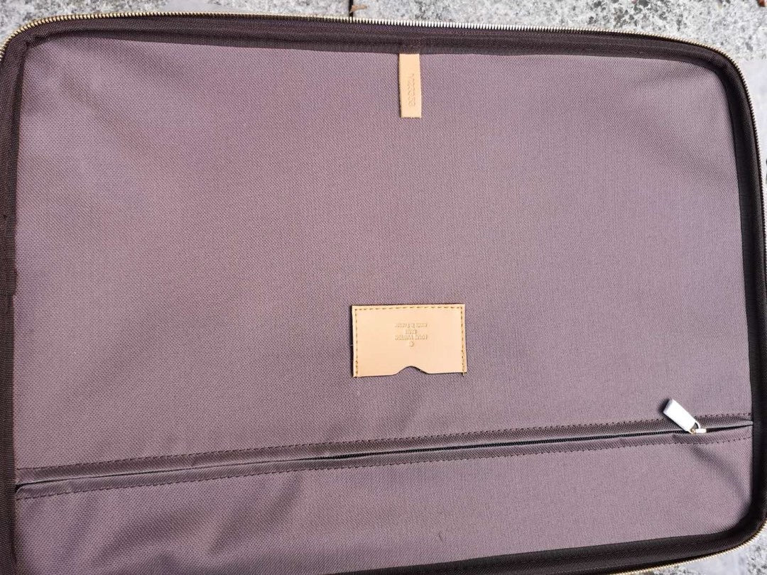 Brown and Grey Suitcase - FashionHype.xyz