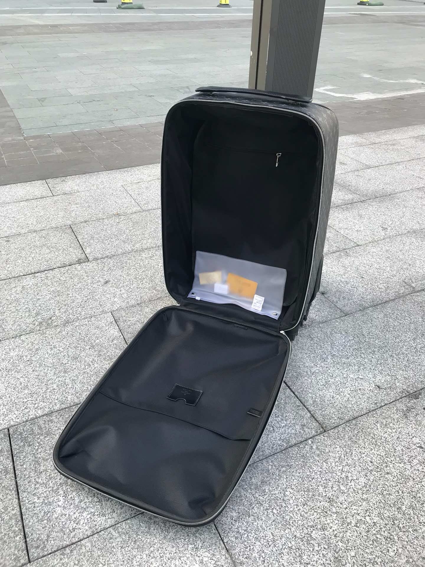 Brown and Grey Suitcase