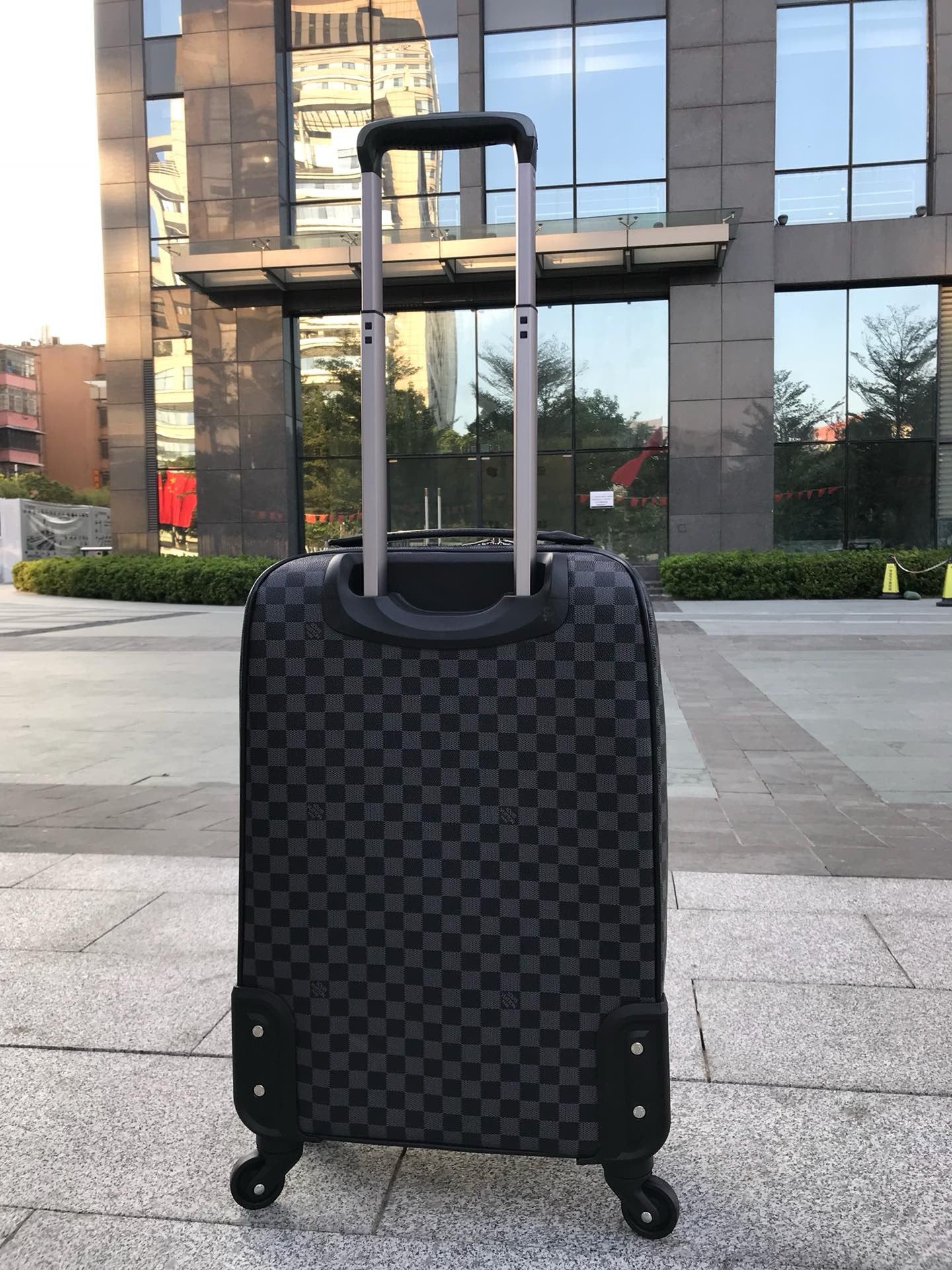 Brown and Grey Suitcase