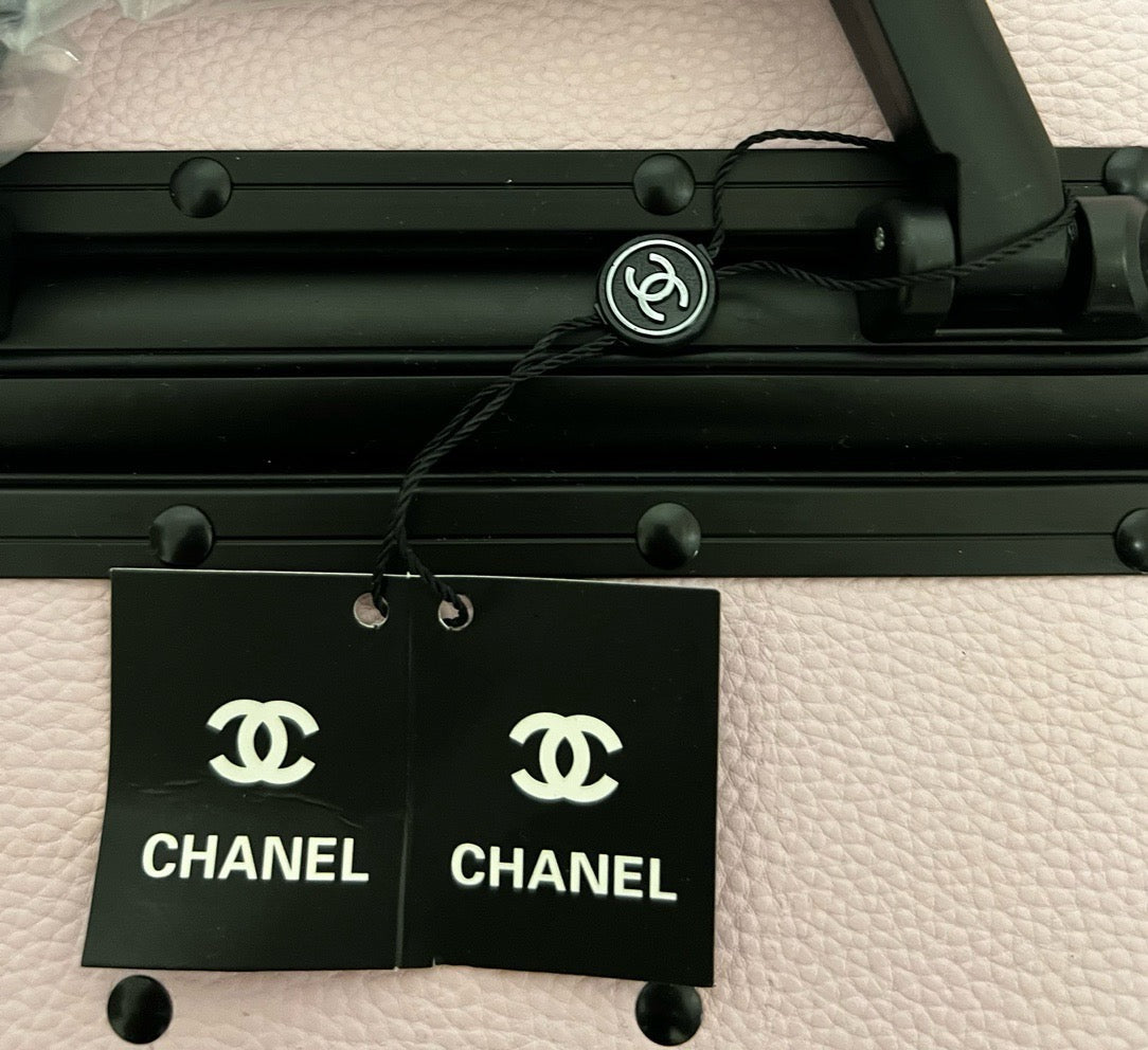 Black and Pink Suitcase - FashionHype.xyz