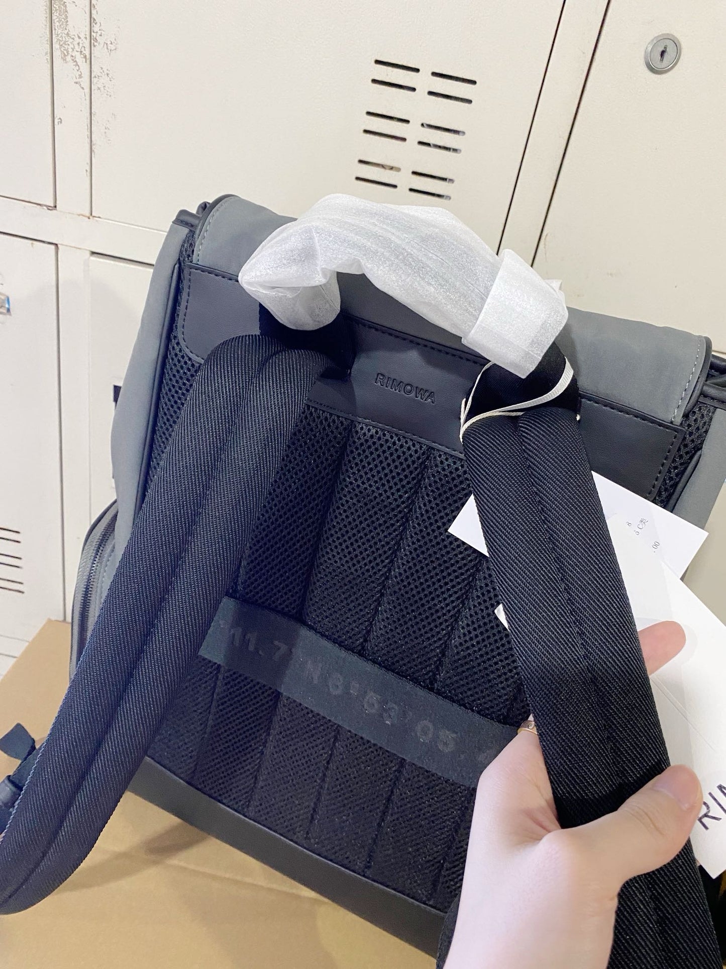 Grey Blue Backpack
