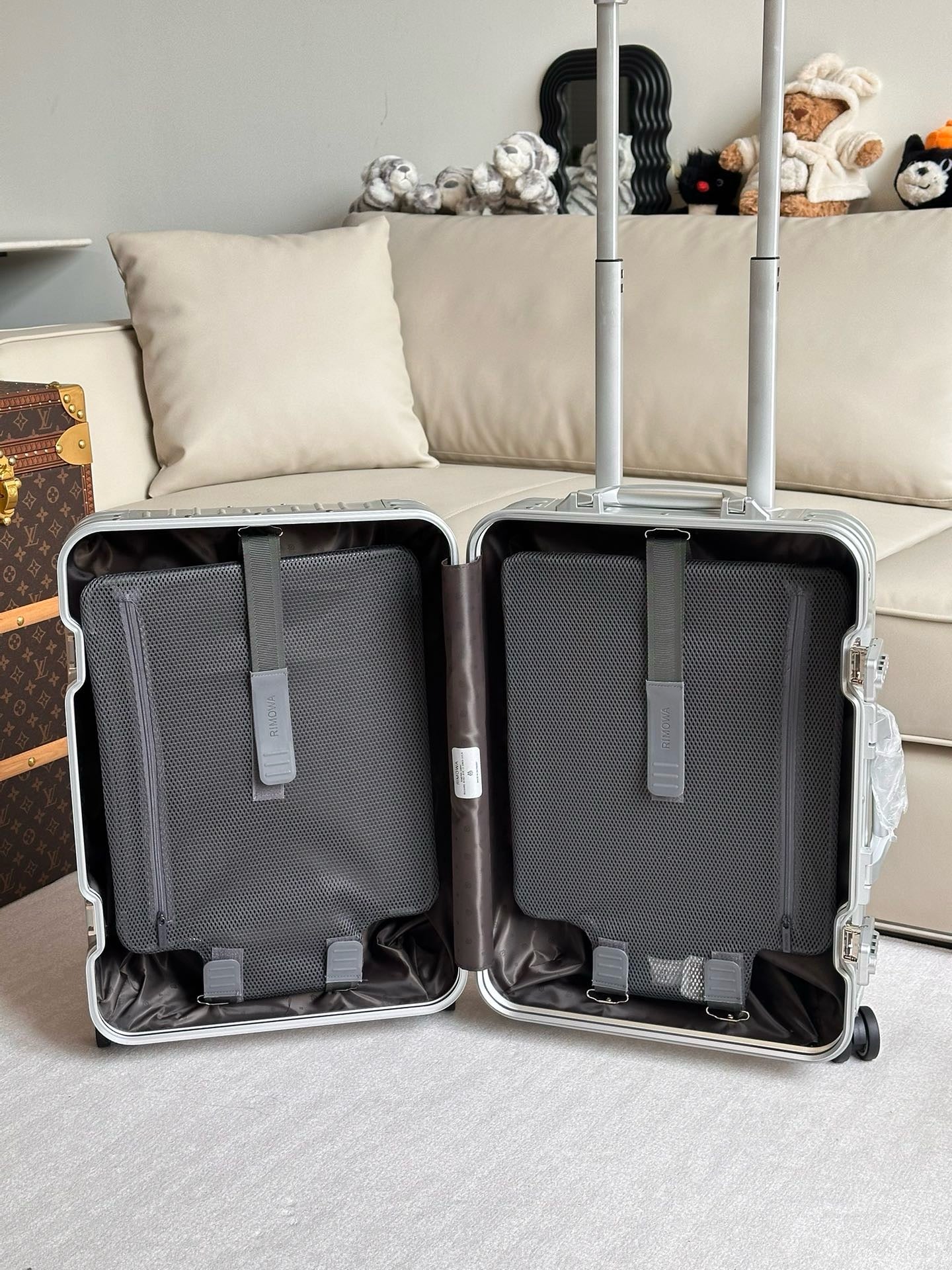 Black and Silver Suitcase