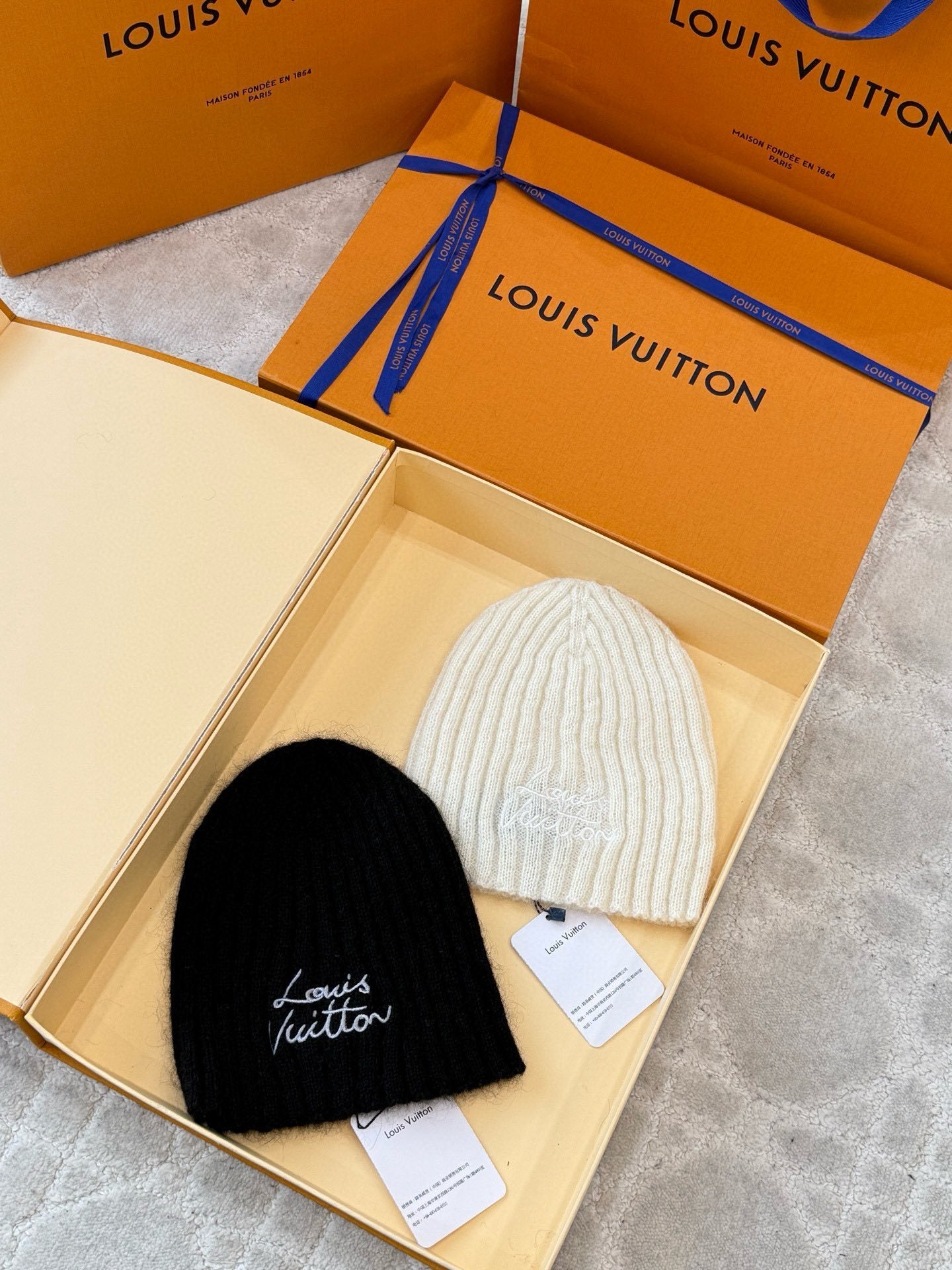 Black and Cream Hat