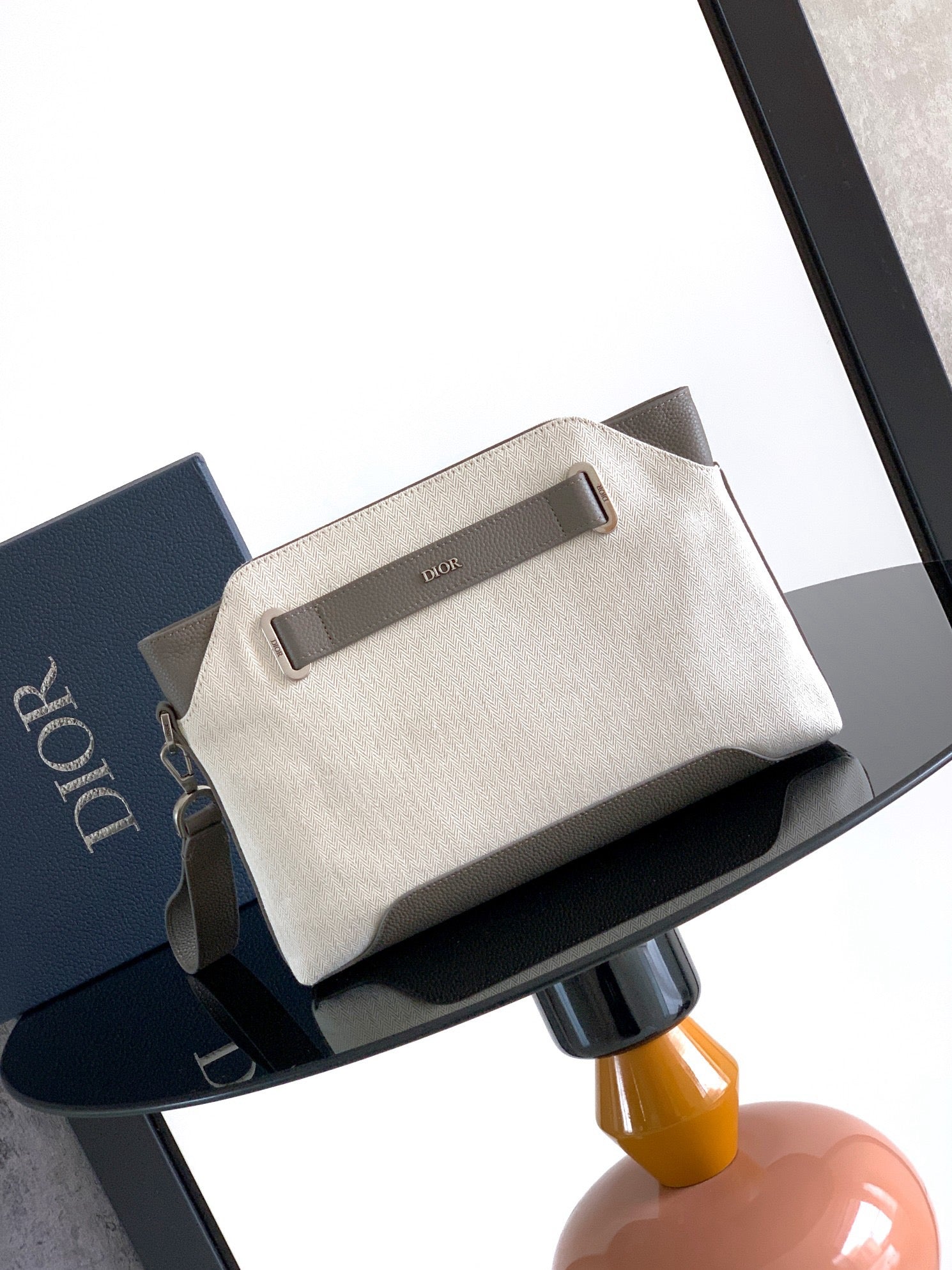 Beige and Black Bag - FashionHype.xyz