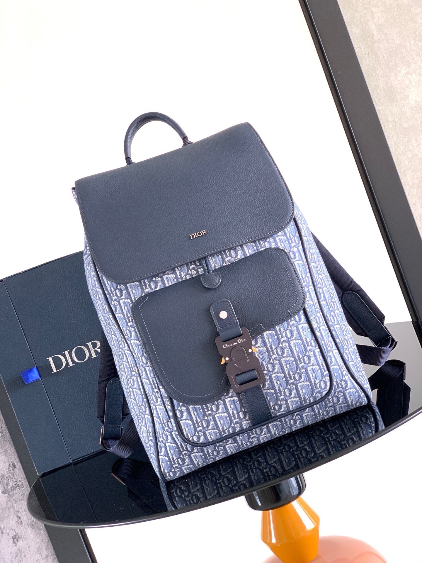 Blue and Grey Backpack