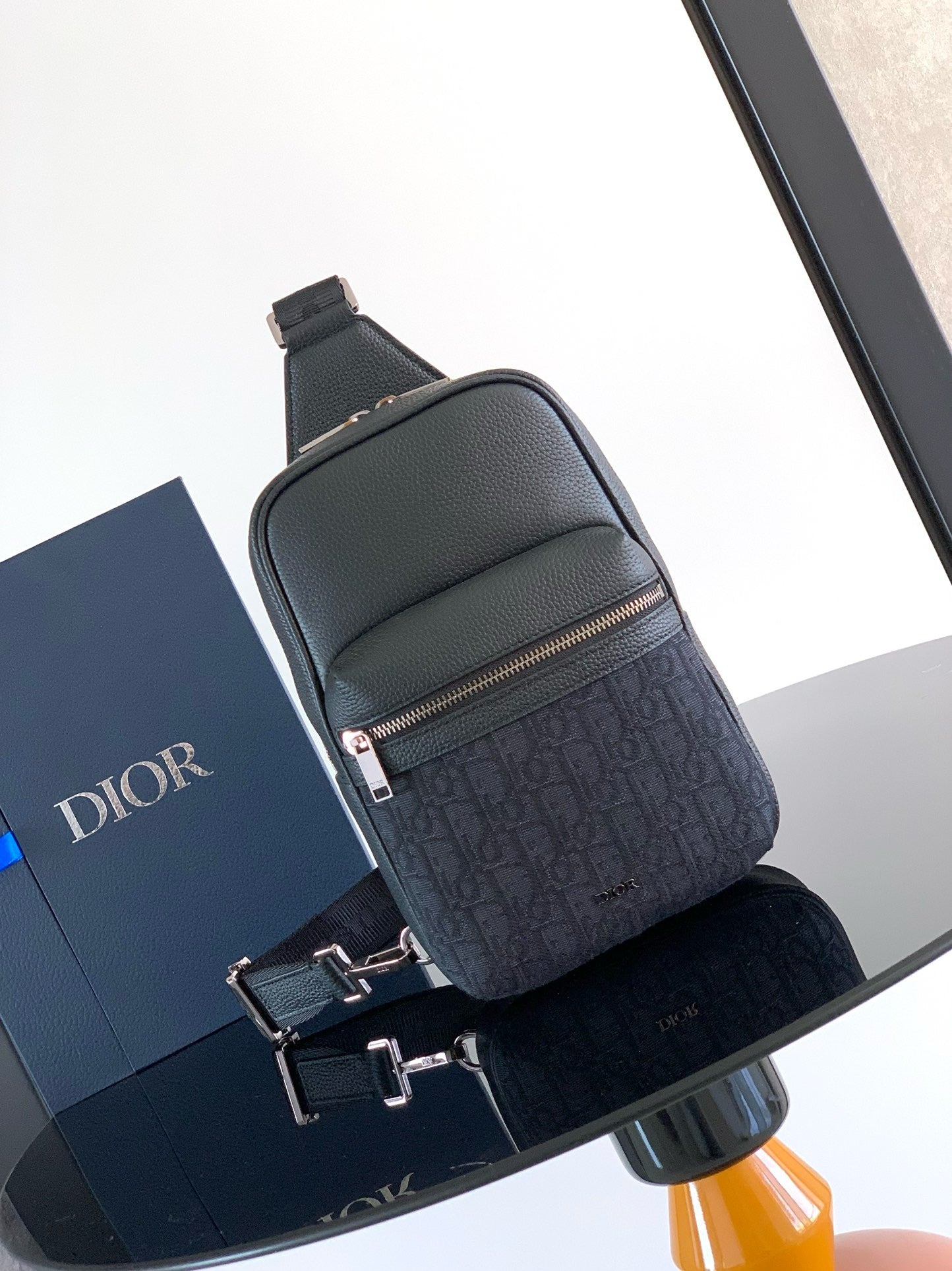 Black and Beige Backpack