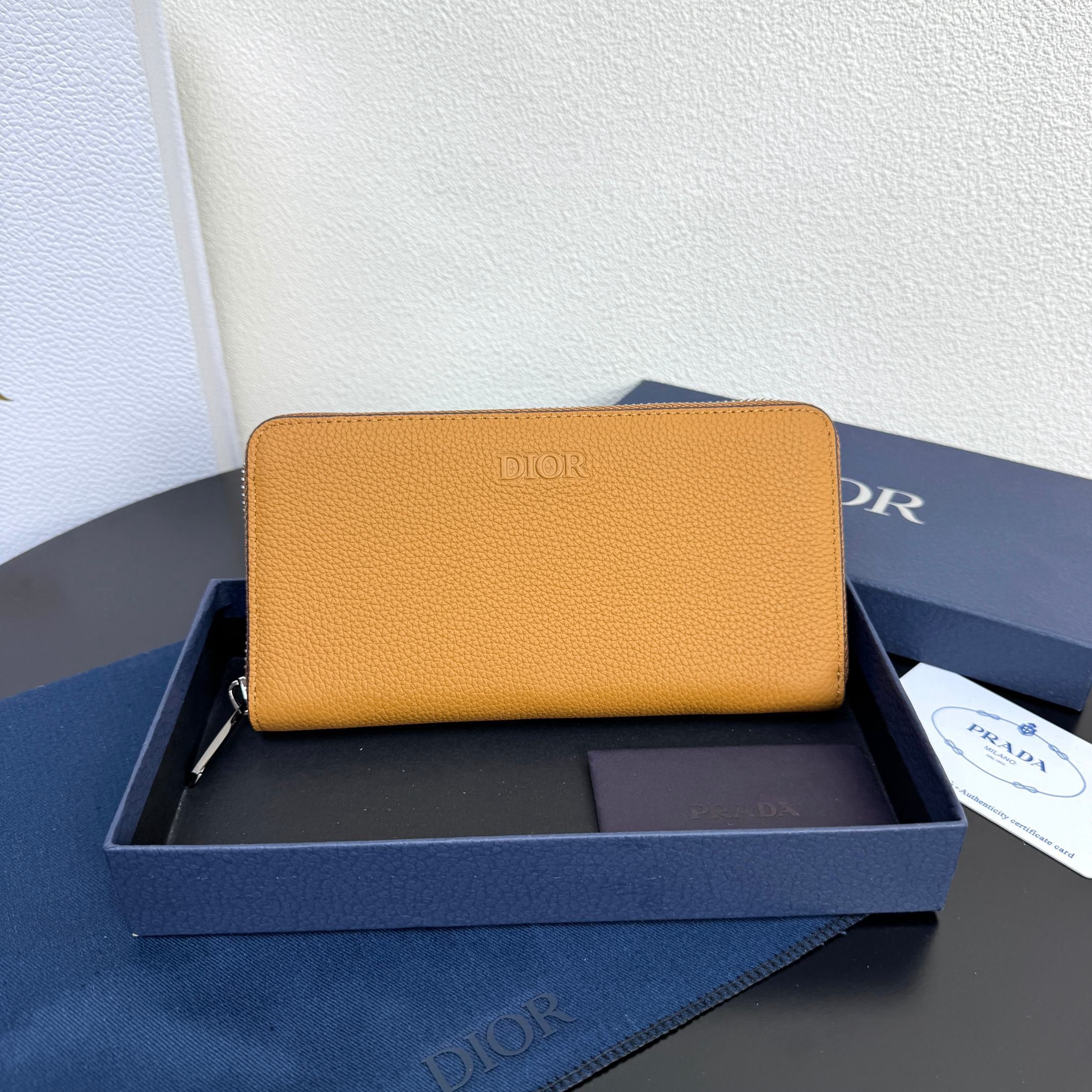 Camel and Black Bag