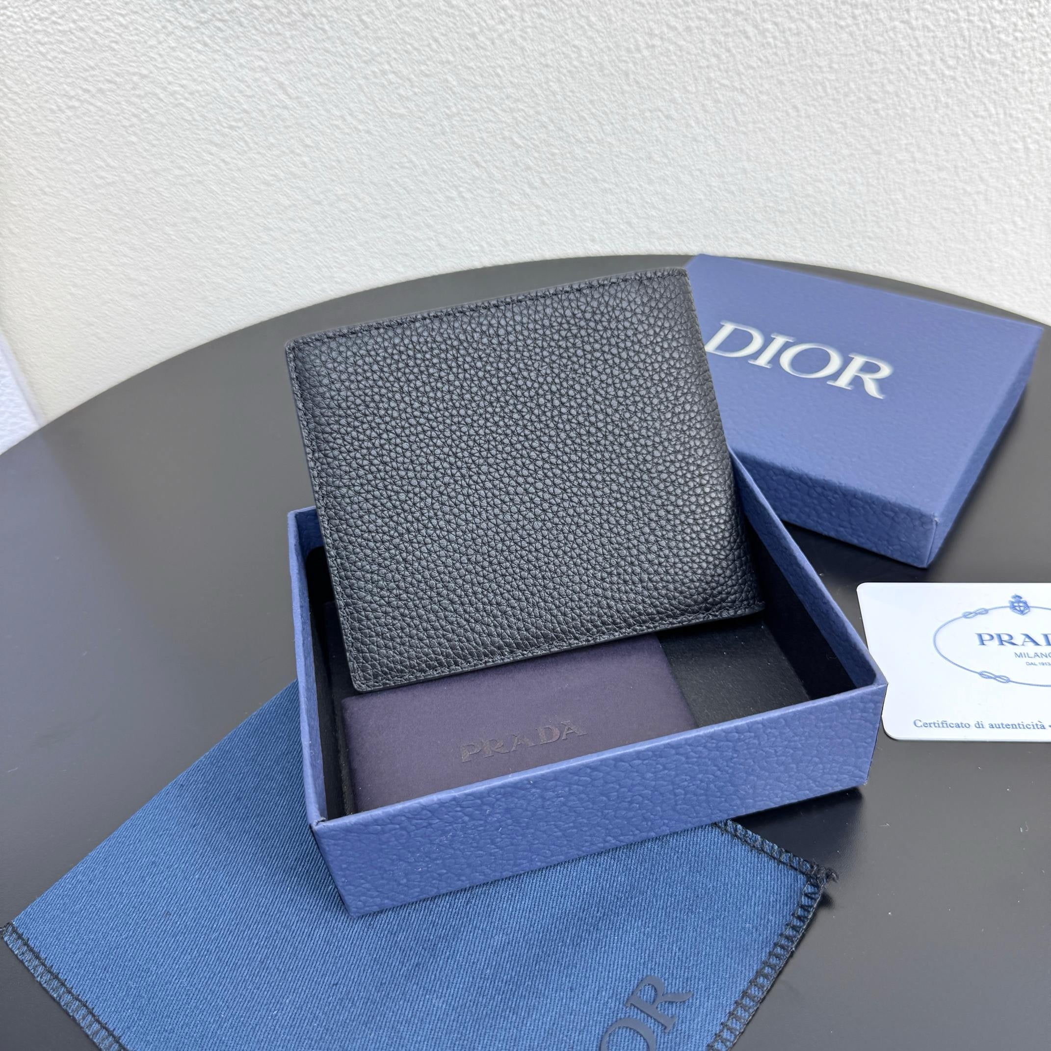 Camel and Black Wallet - FashionHype.xyz
