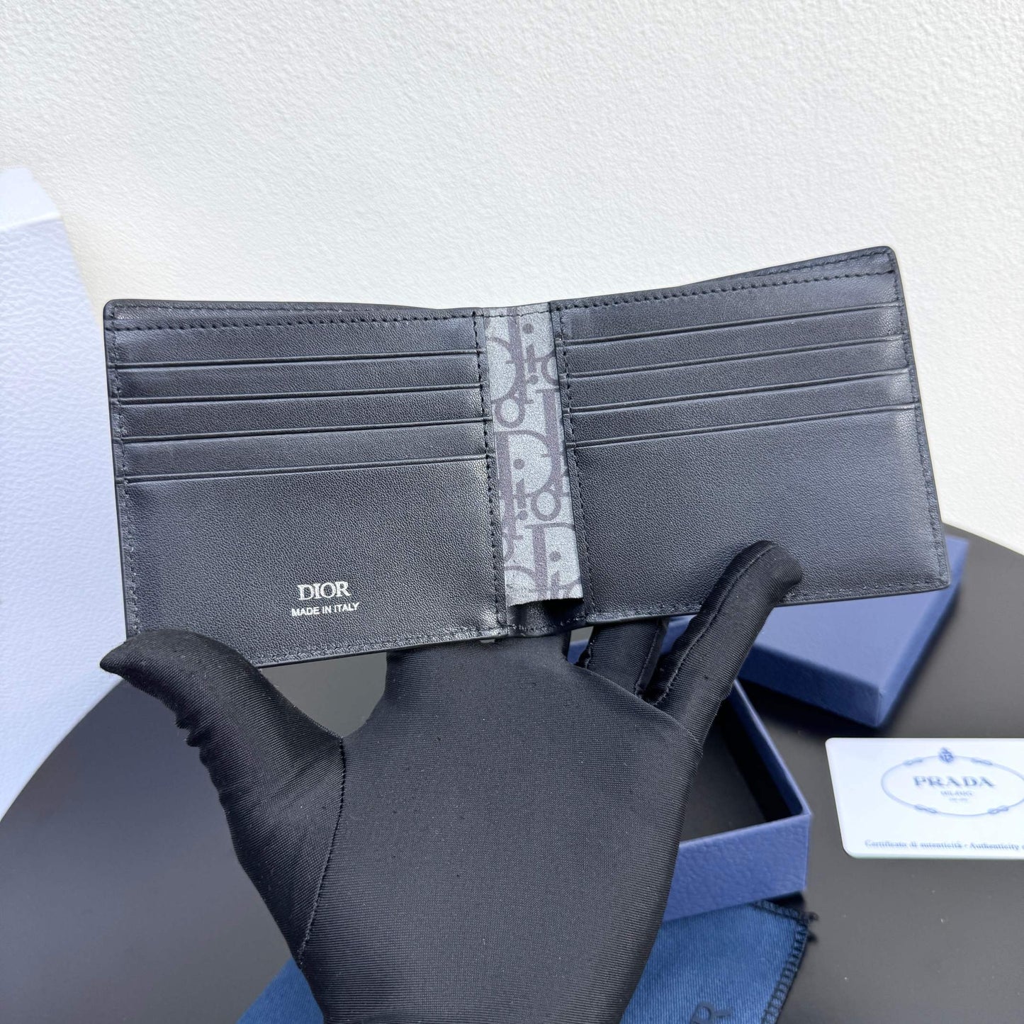 Camel and Black Wallet