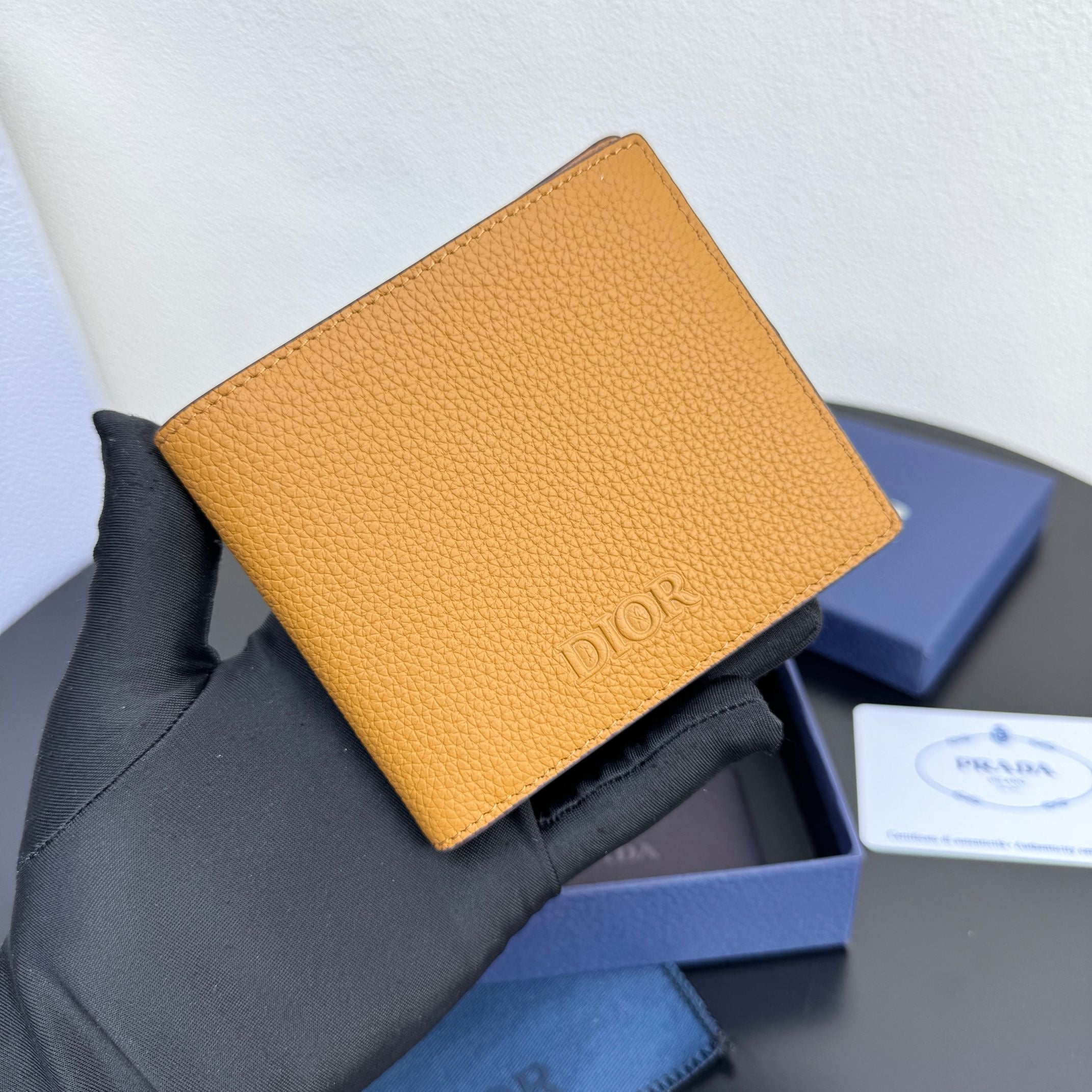 Camel and Black Wallet - FashionHype.xyz