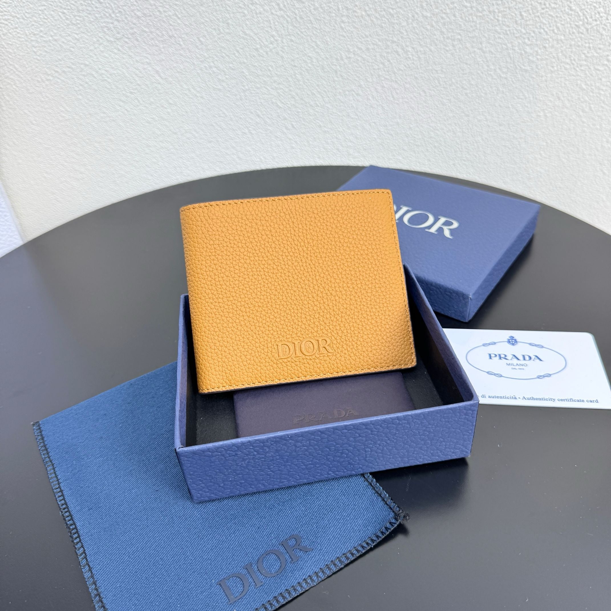 Camel and Black Wallet - FashionHype.xyz
