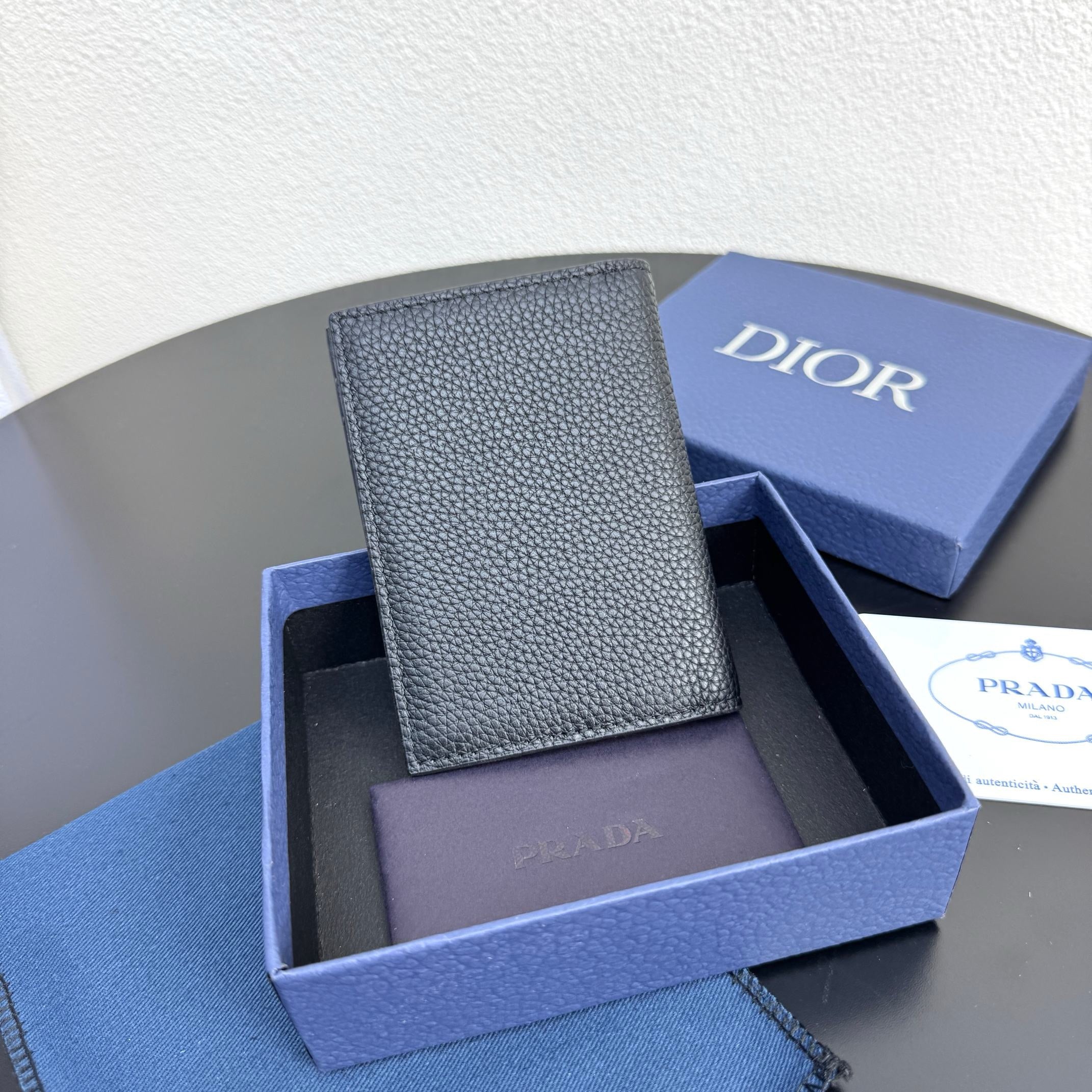 Camel and Black Wallet - FashionHype.xyz