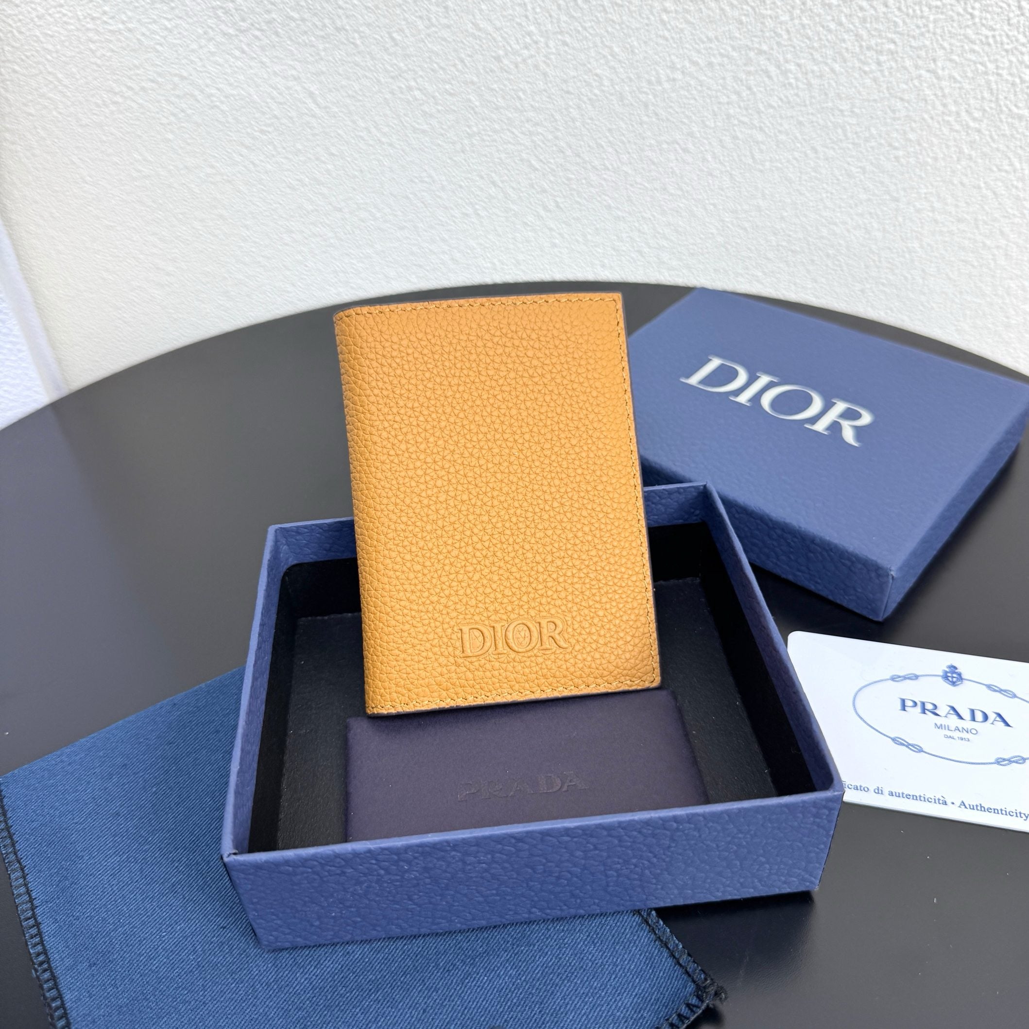 Camel and Black Wallet - FashionHype.xyz