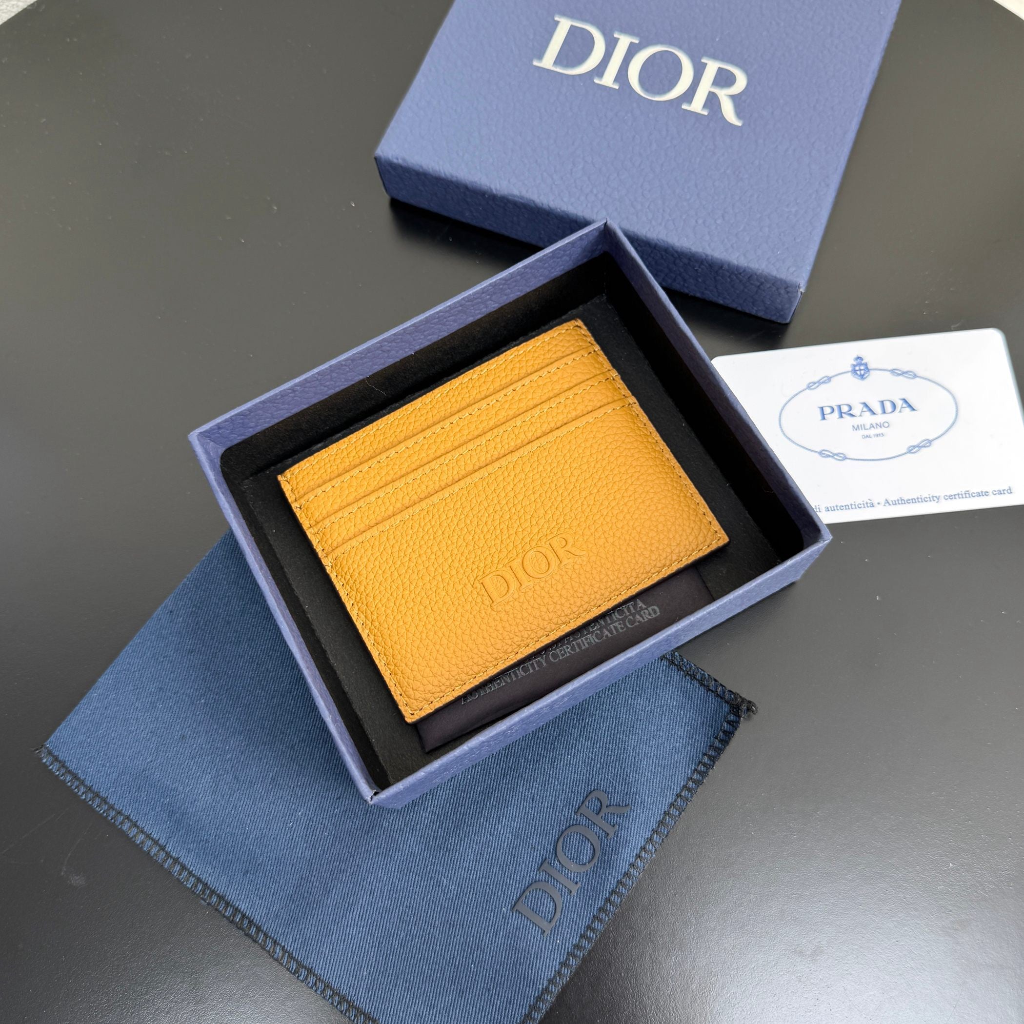 Camel and Black Wallet