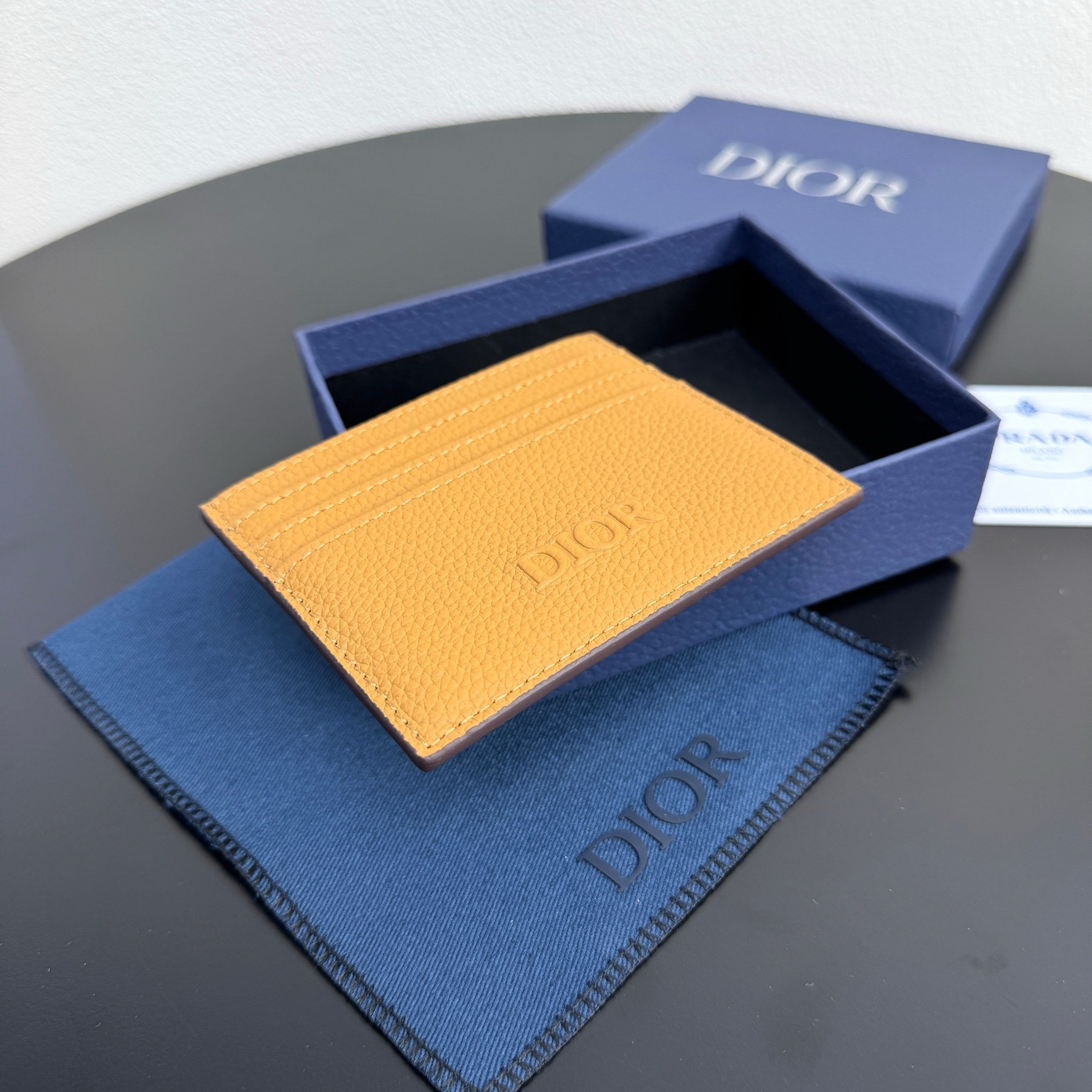 Camel and Black Wallet