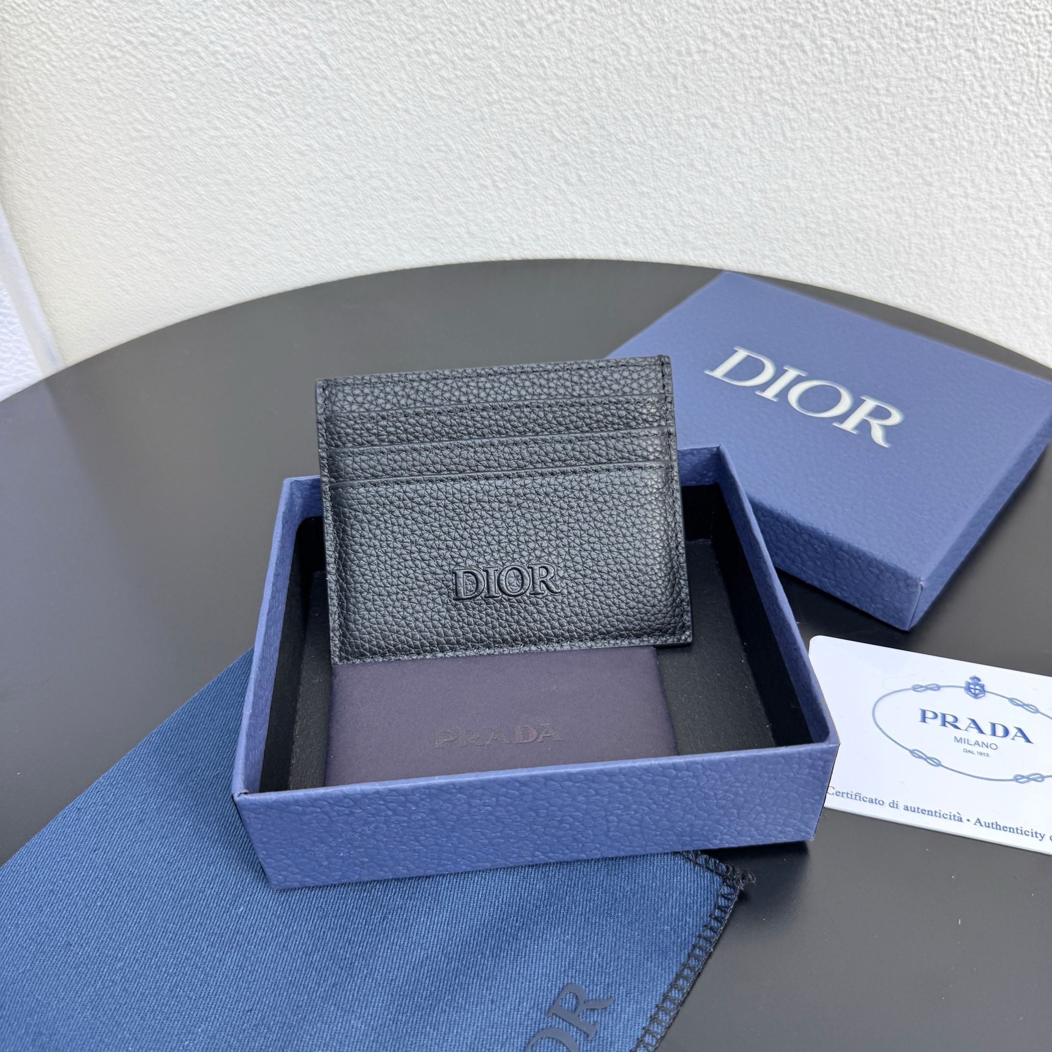 Camel and Black Wallet